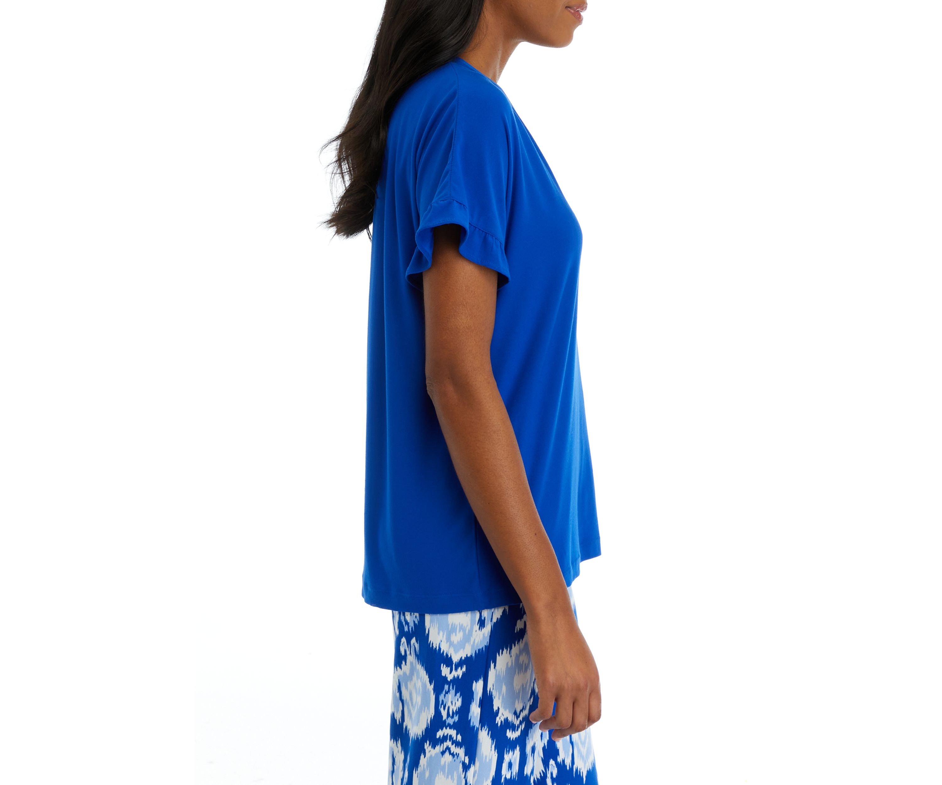 Womens Yummy V-Neck Top