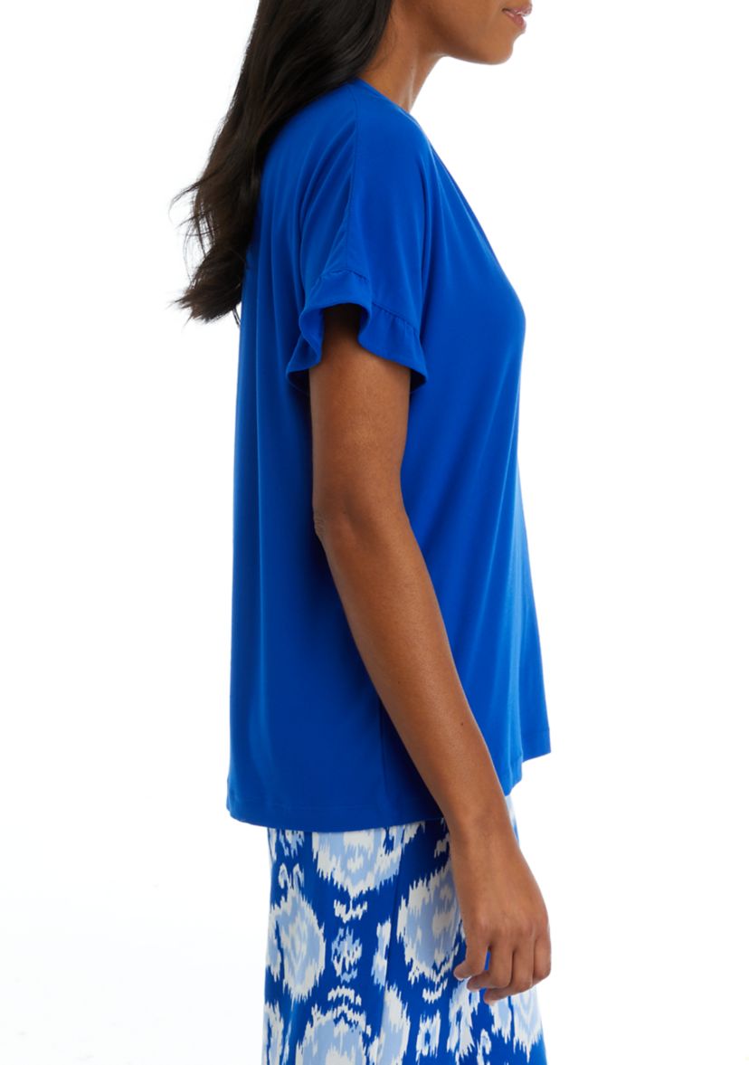 Womens Yummy V-Neck Top