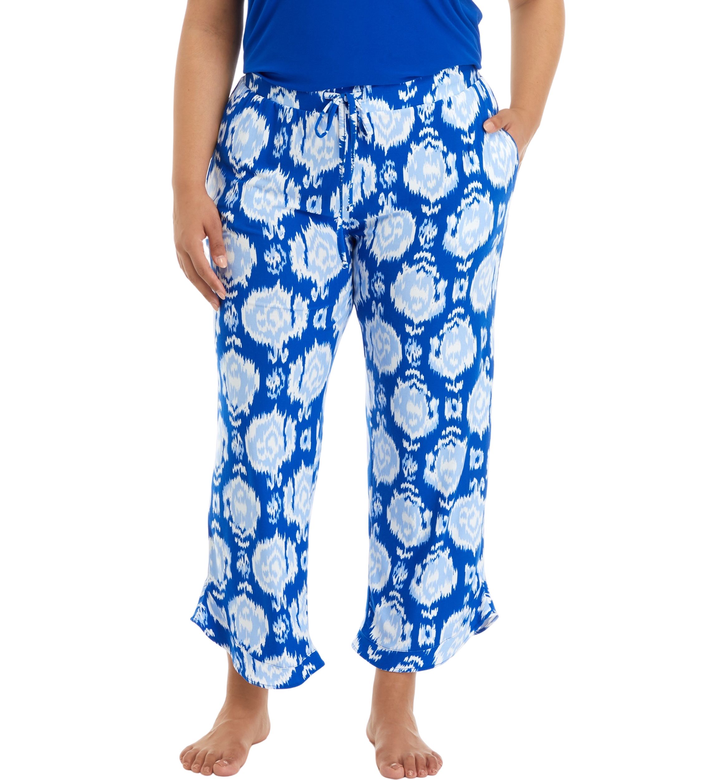 Plus Size Yummy Ruffle Hem Pajama Pants