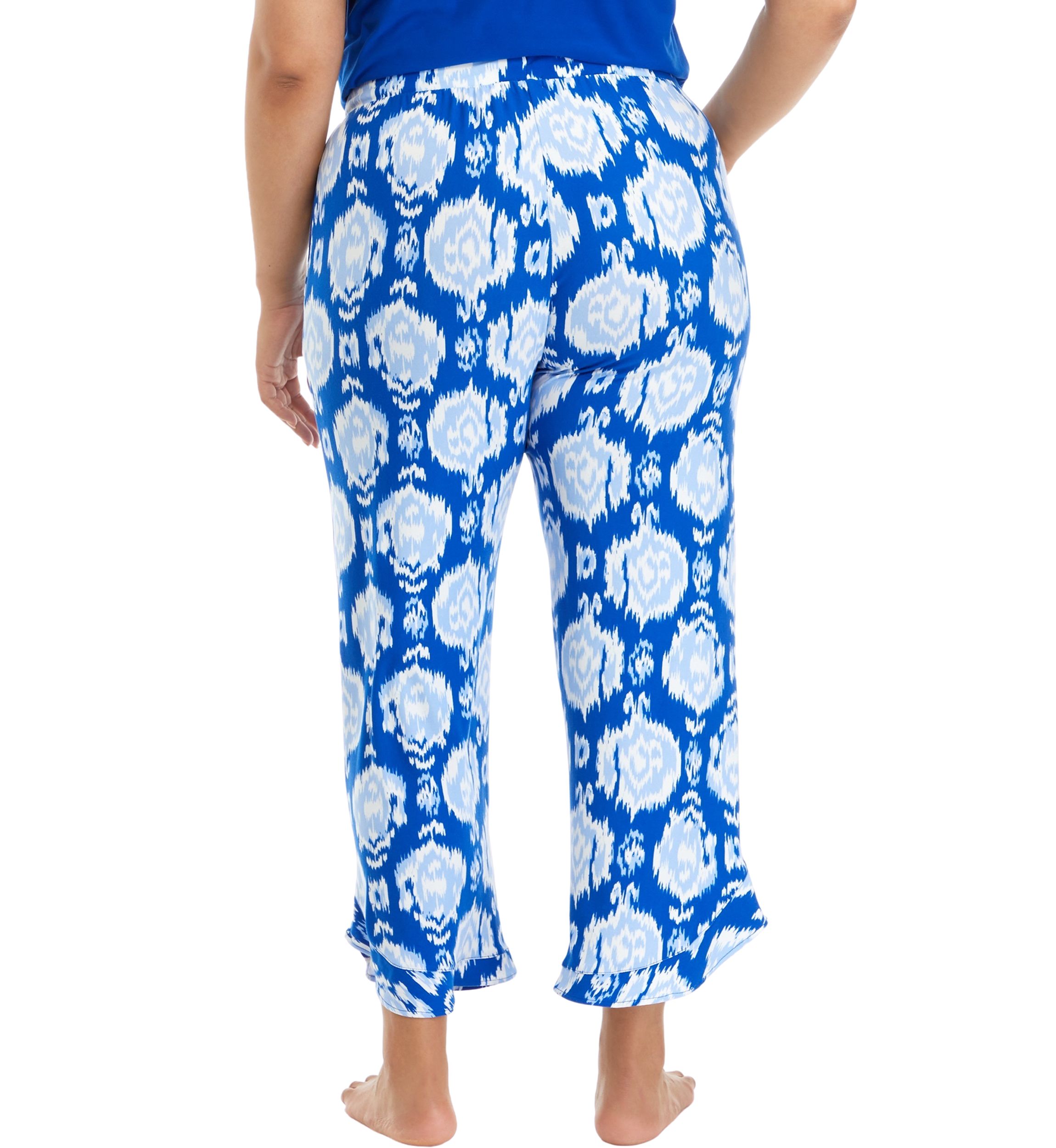 Plus Size Yummy Ruffle Hem Pajama Pants