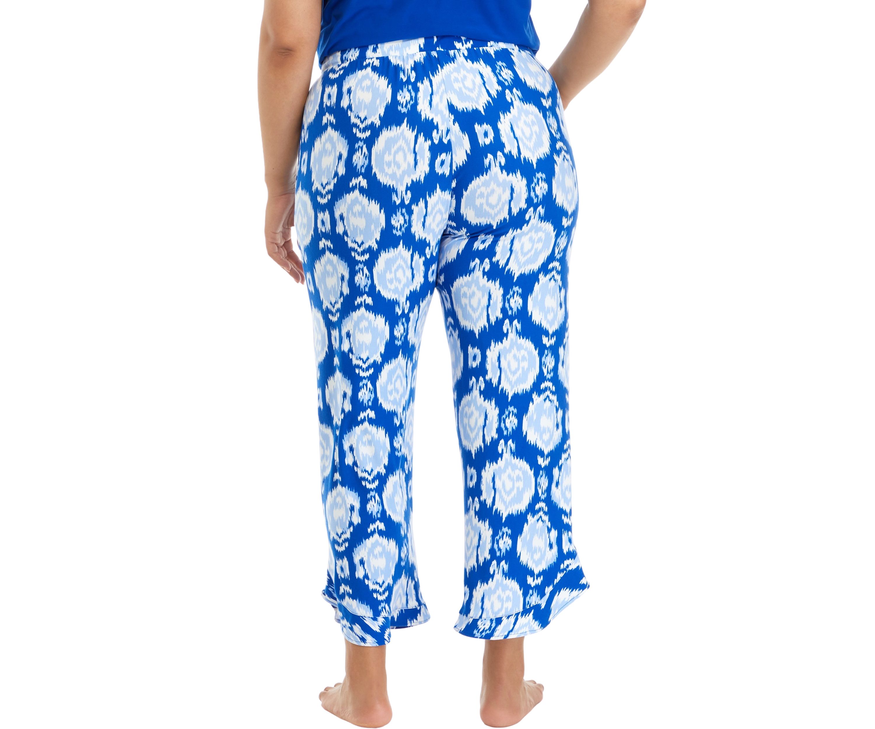 Plus Size Yummy Ruffle Hem Pajama Pants