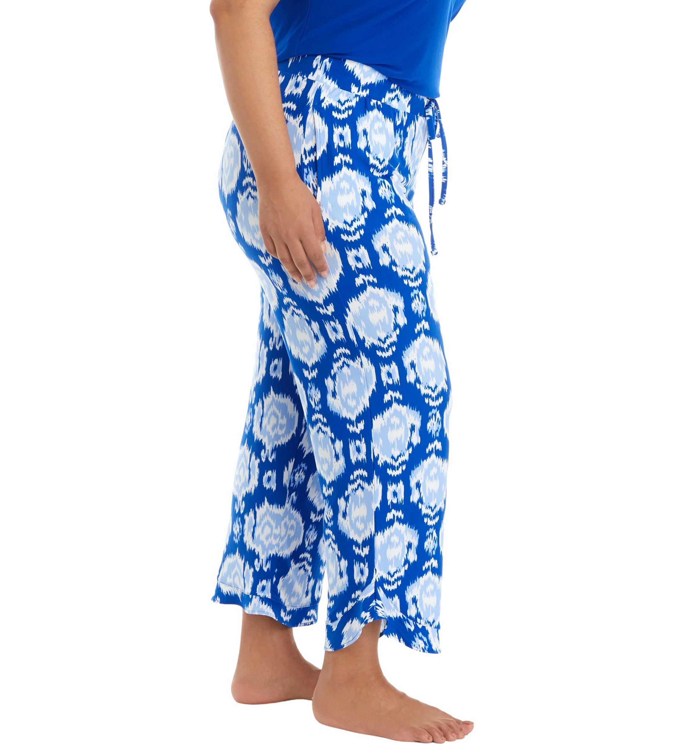 Plus Size Yummy Ruffle Hem Pajama Pants