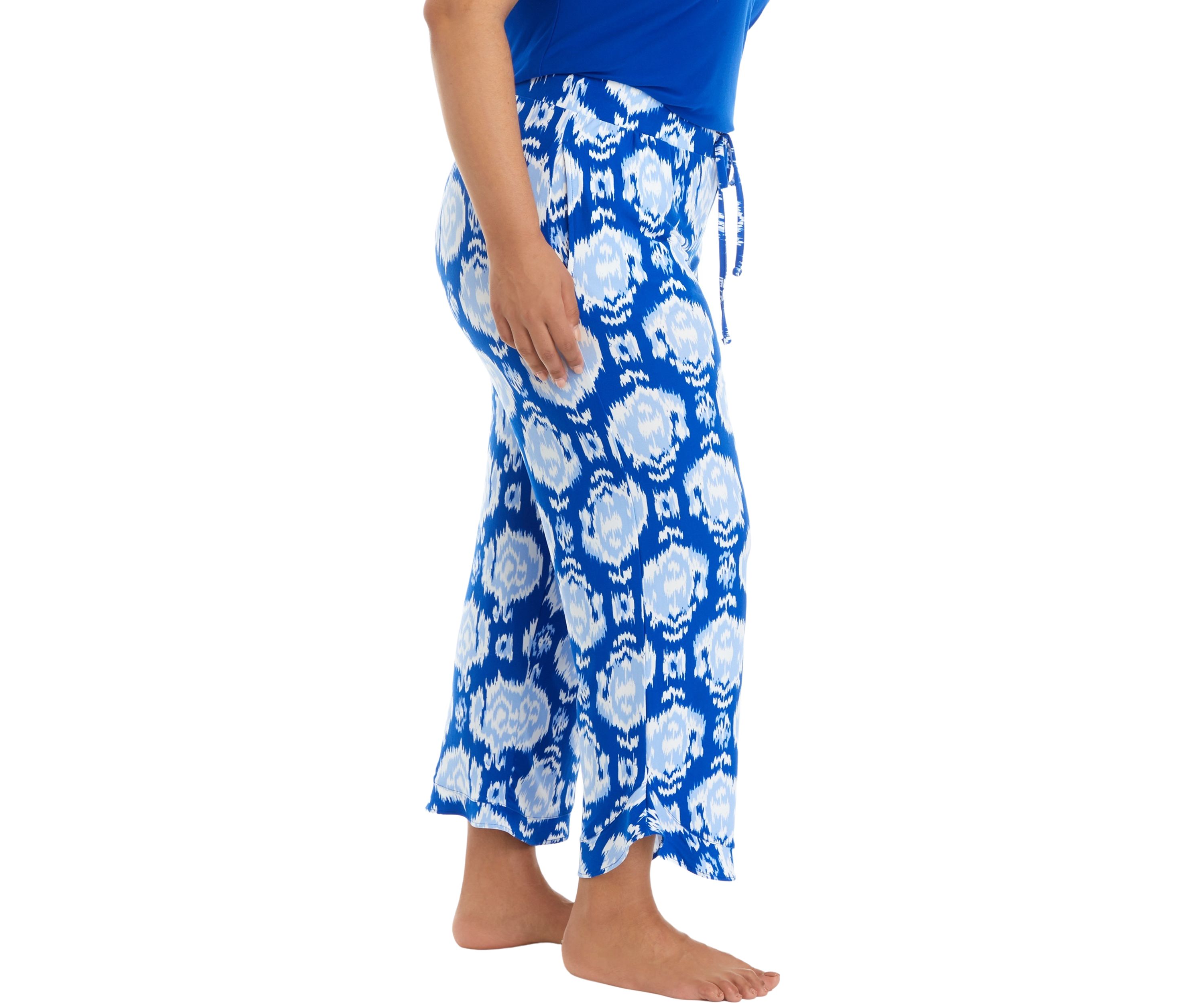 Plus Size Yummy Ruffle Hem Pajama Pants