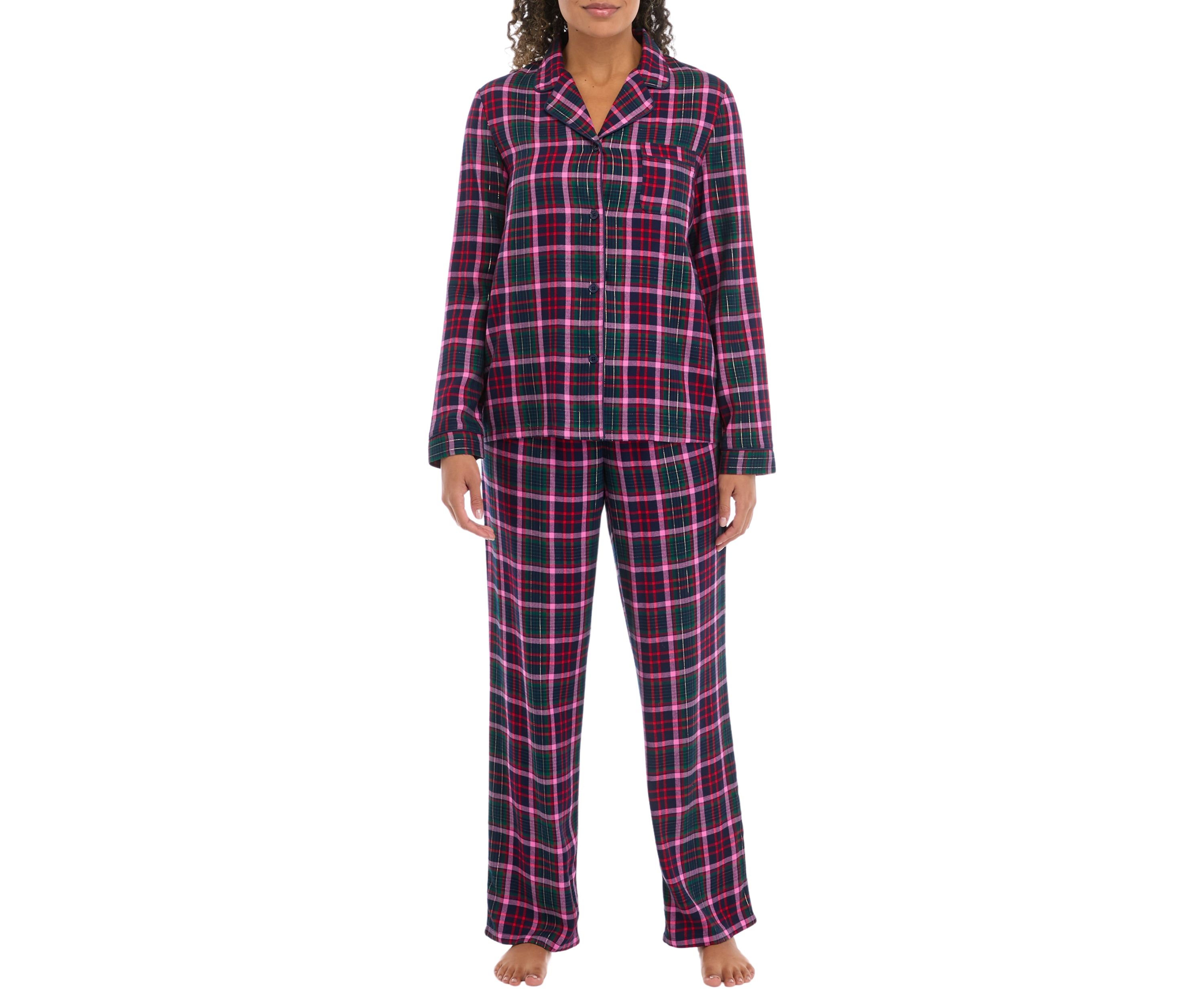 Plaid Flannel Pajama Set