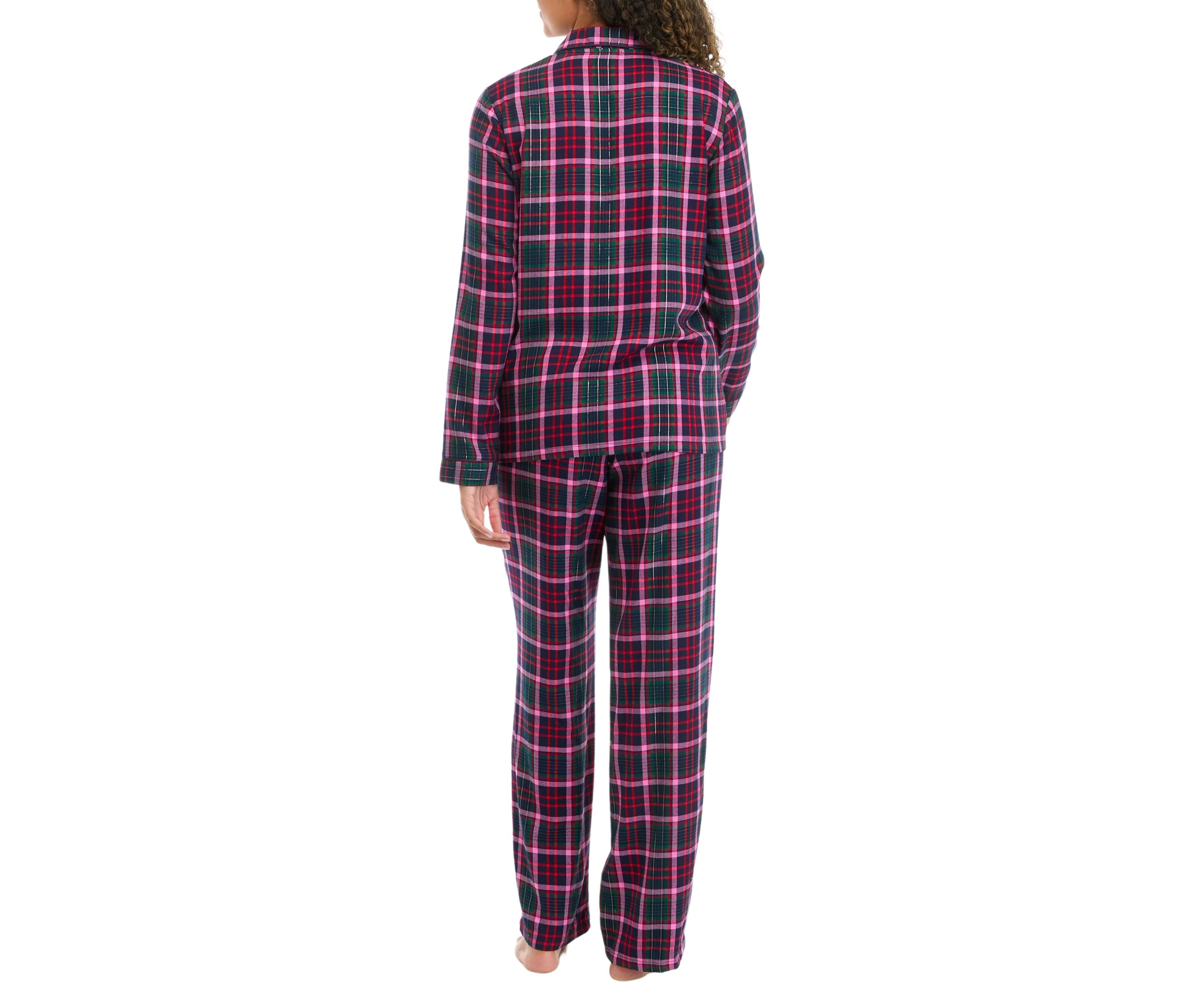 Plaid Flannel Pajama Set