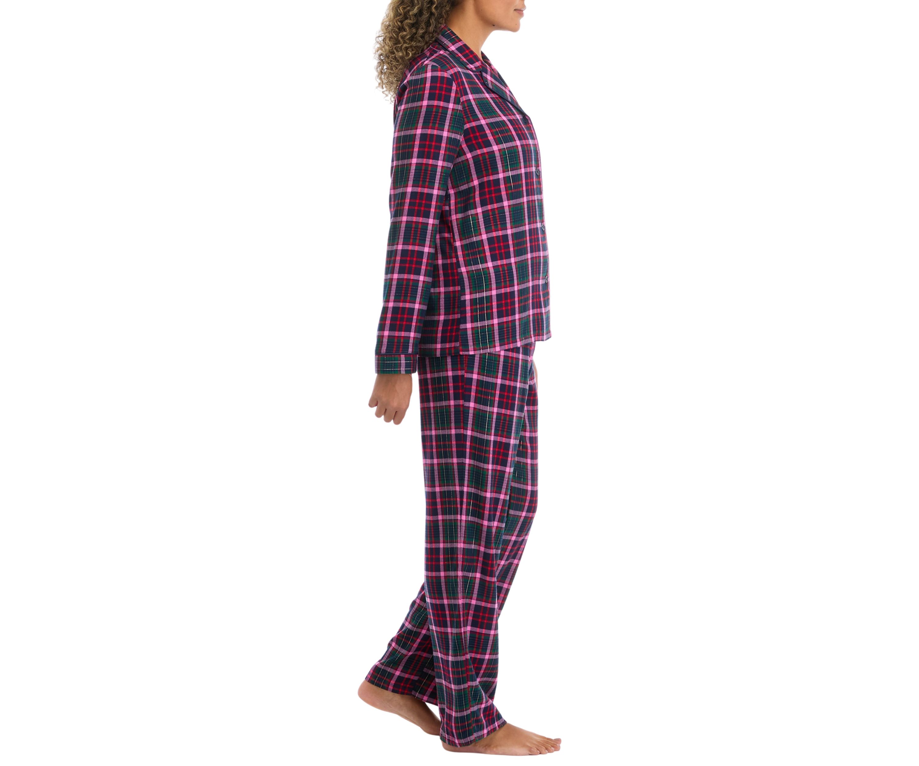 Plaid Flannel Pajama Set