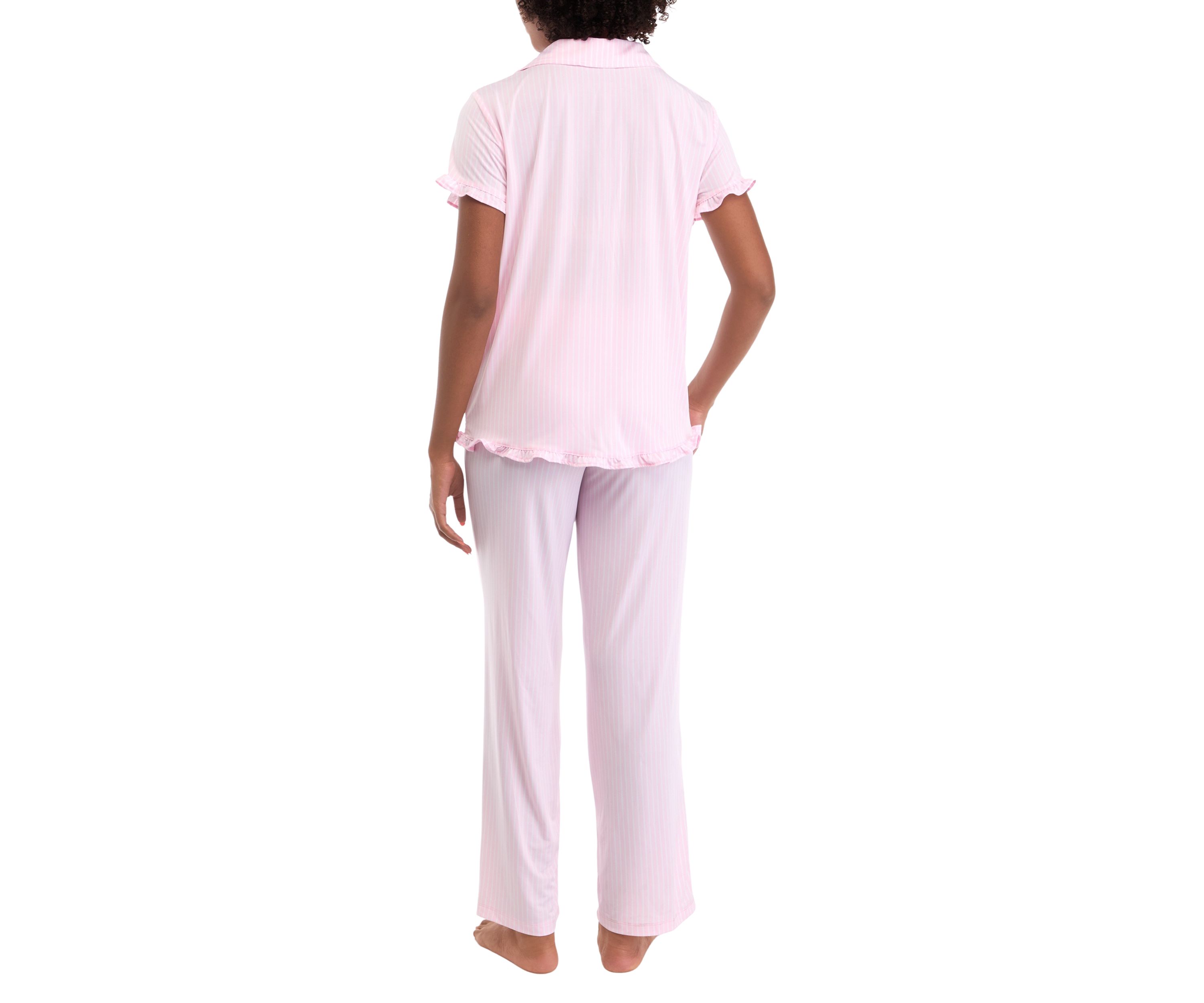 Notch Ruffle Pajama Set 