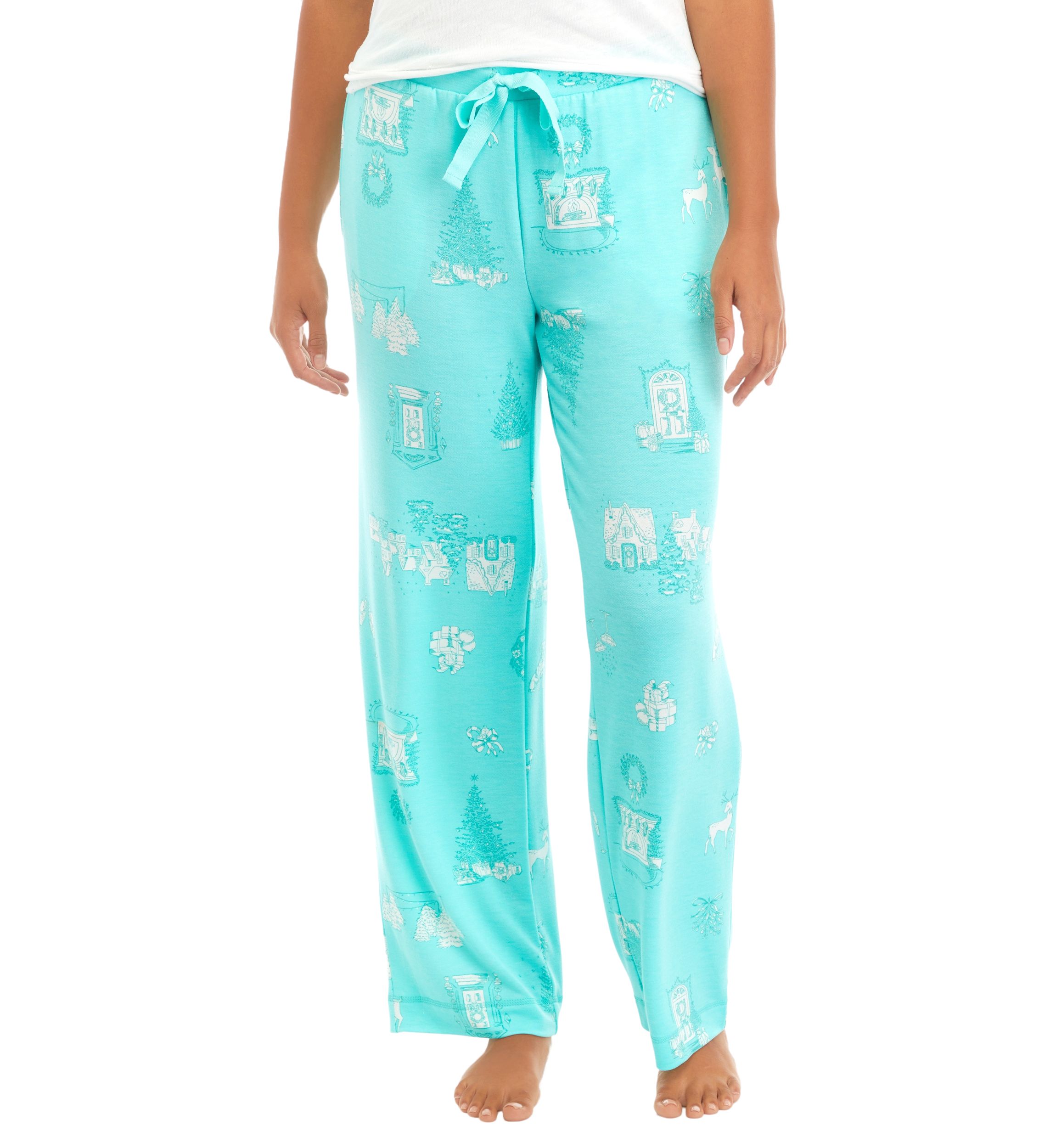 Printed Knit Pajama Pants