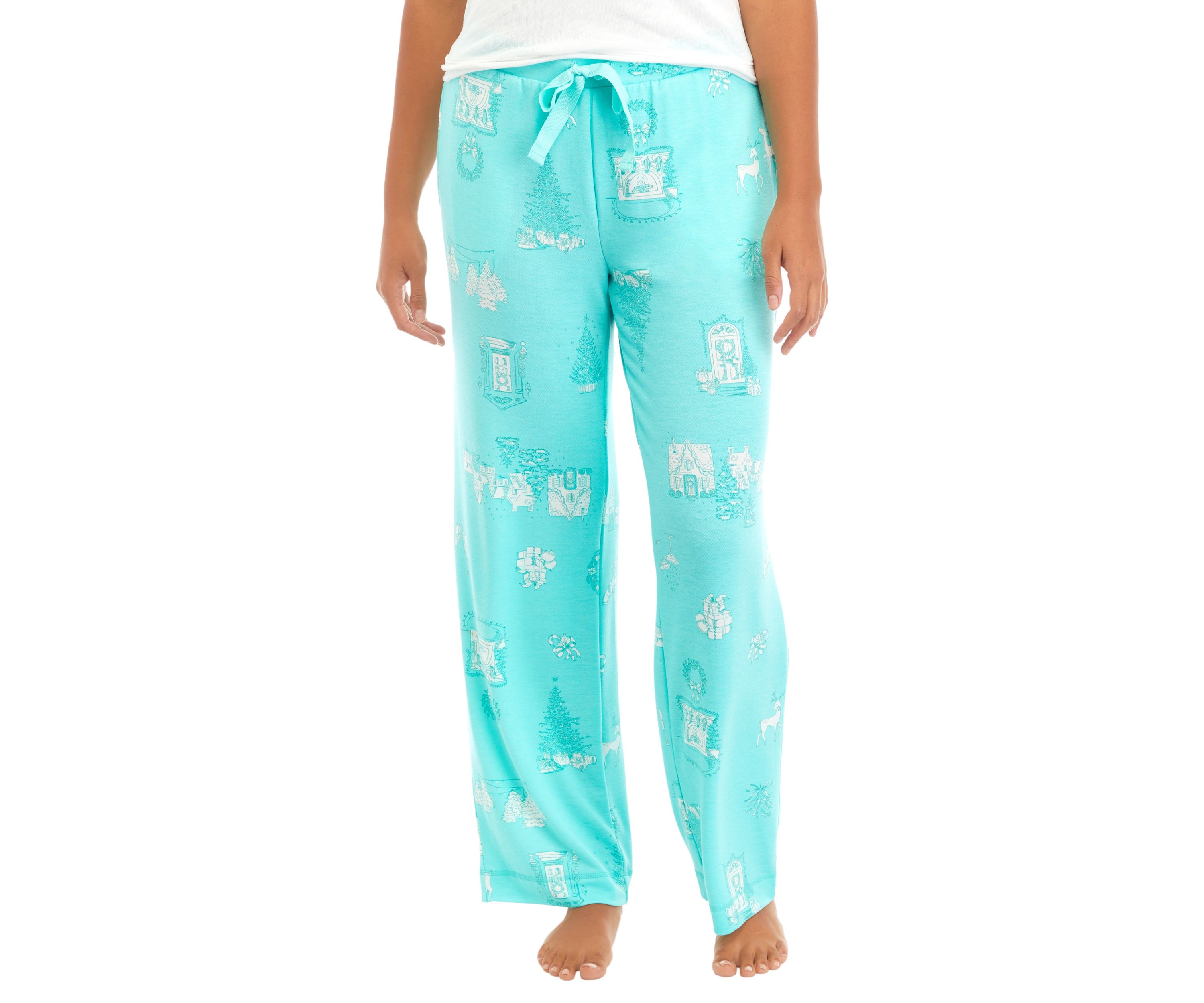 Printed Knit Pajama Pants