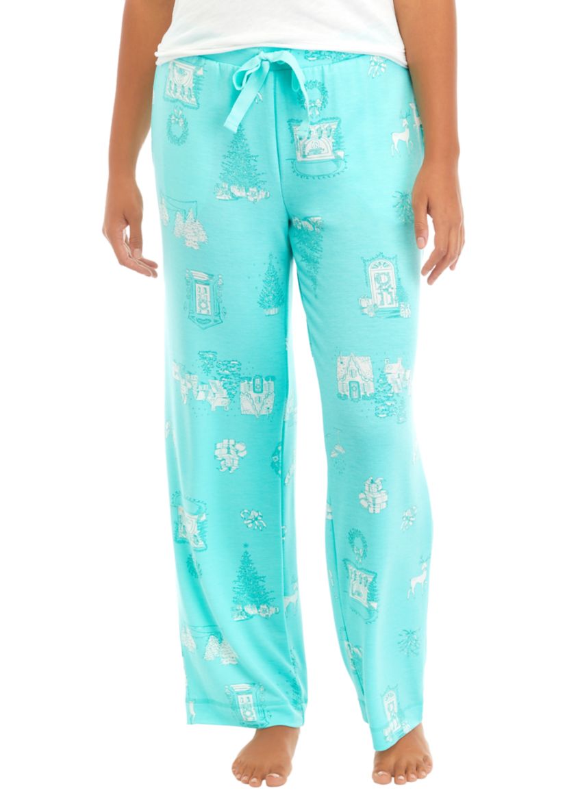 Printed Knit Pajama Pants