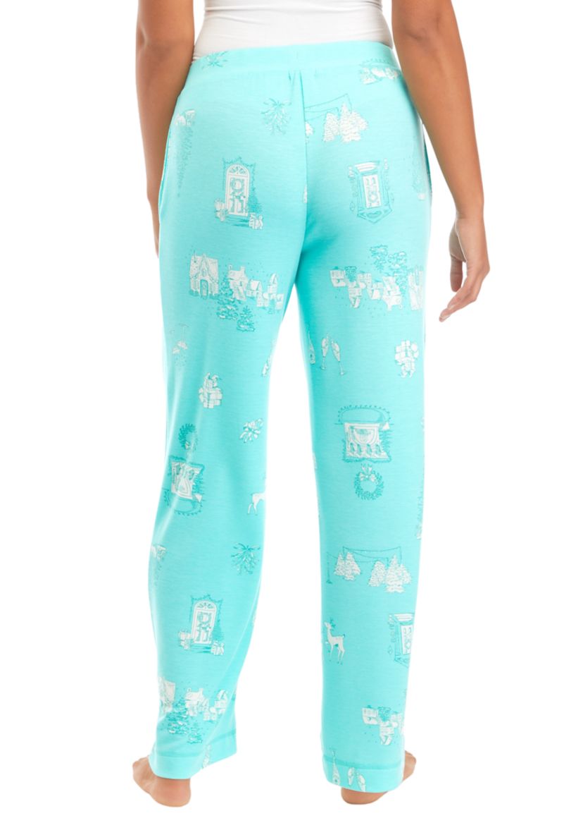 Printed Knit Pajama Pants