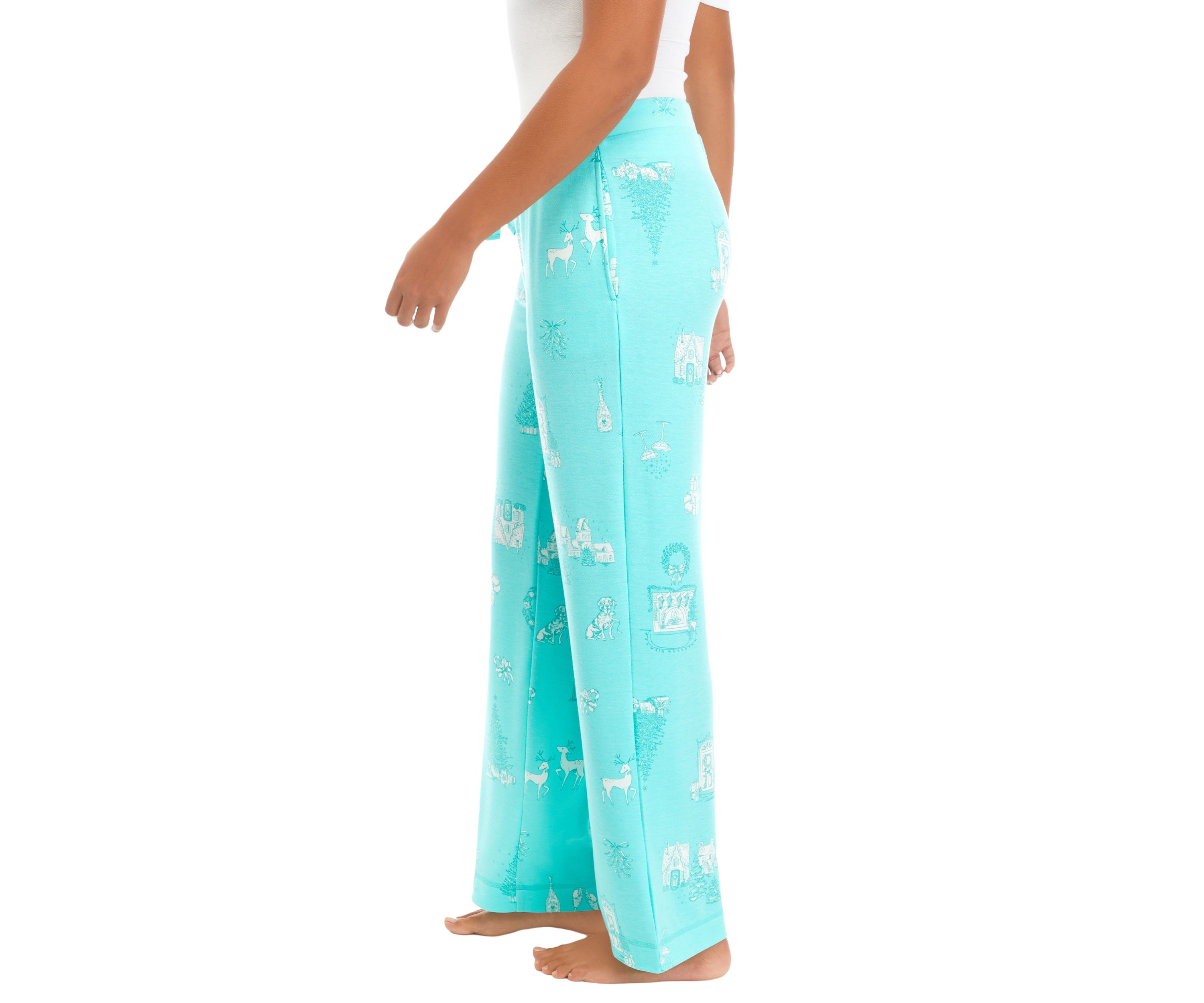 Printed Knit Pajama Pants