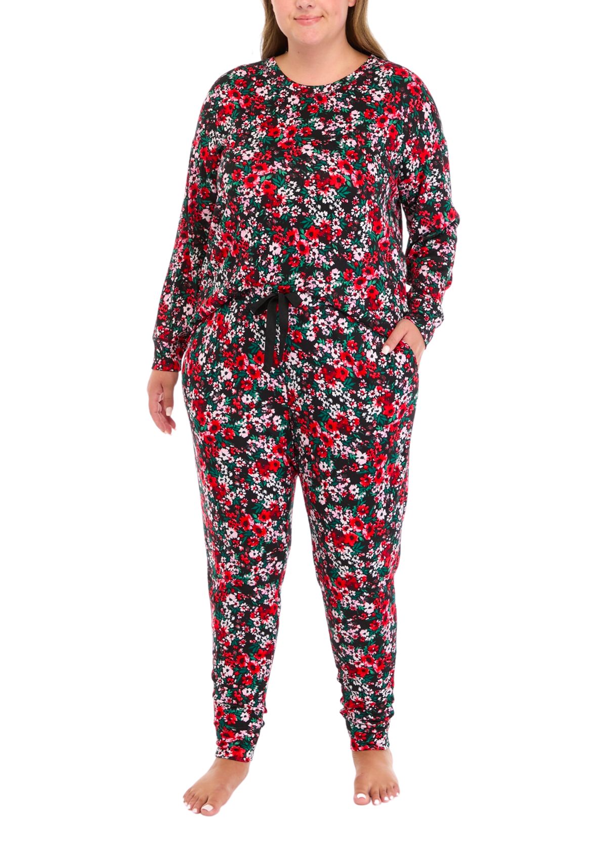 Plus Size	  3-Piece Pajama Set 