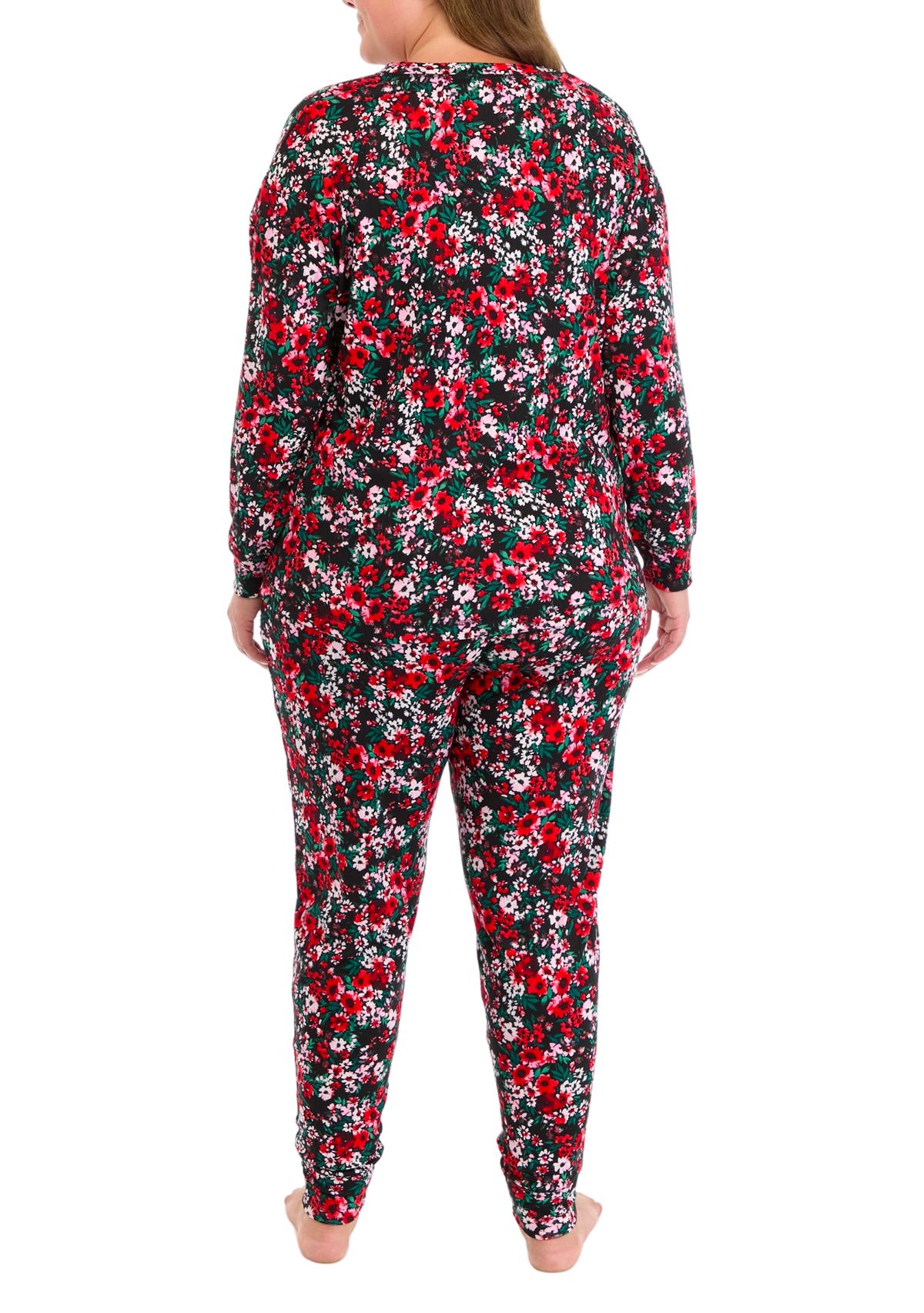Plus Size	  3-Piece Pajama Set 
