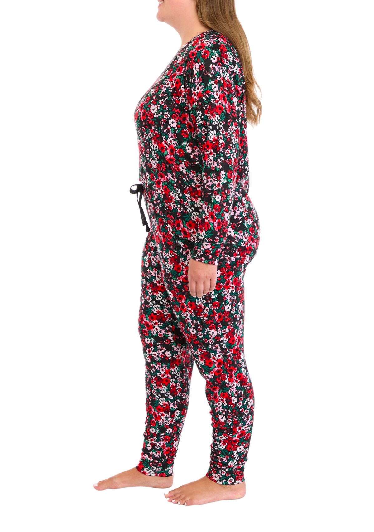 Plus Size	  3-Piece Pajama Set 
