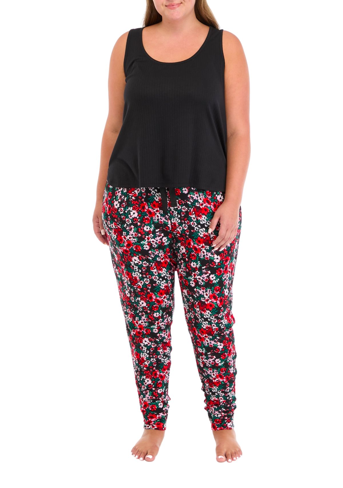 Plus Size	  3-Piece Pajama Set 