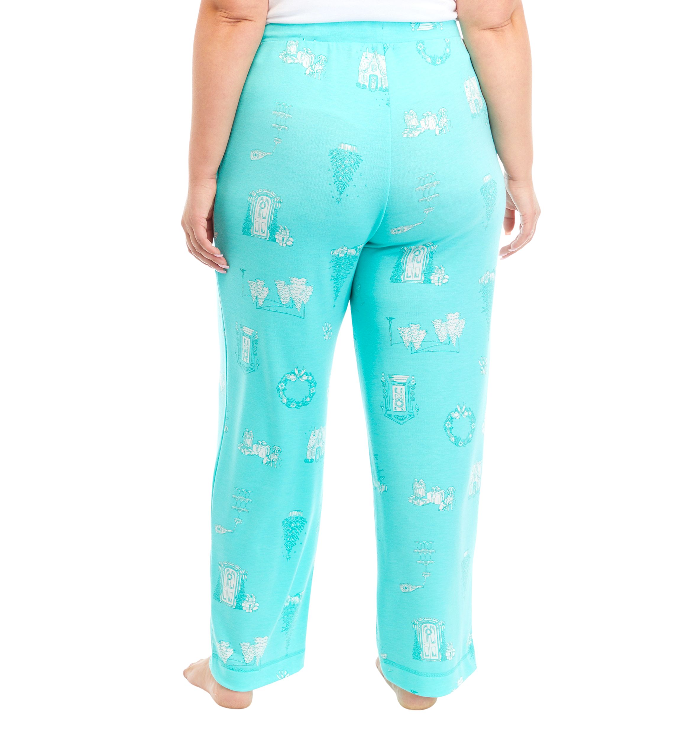 Plus Size Butterknit Printed Sleep Pants
