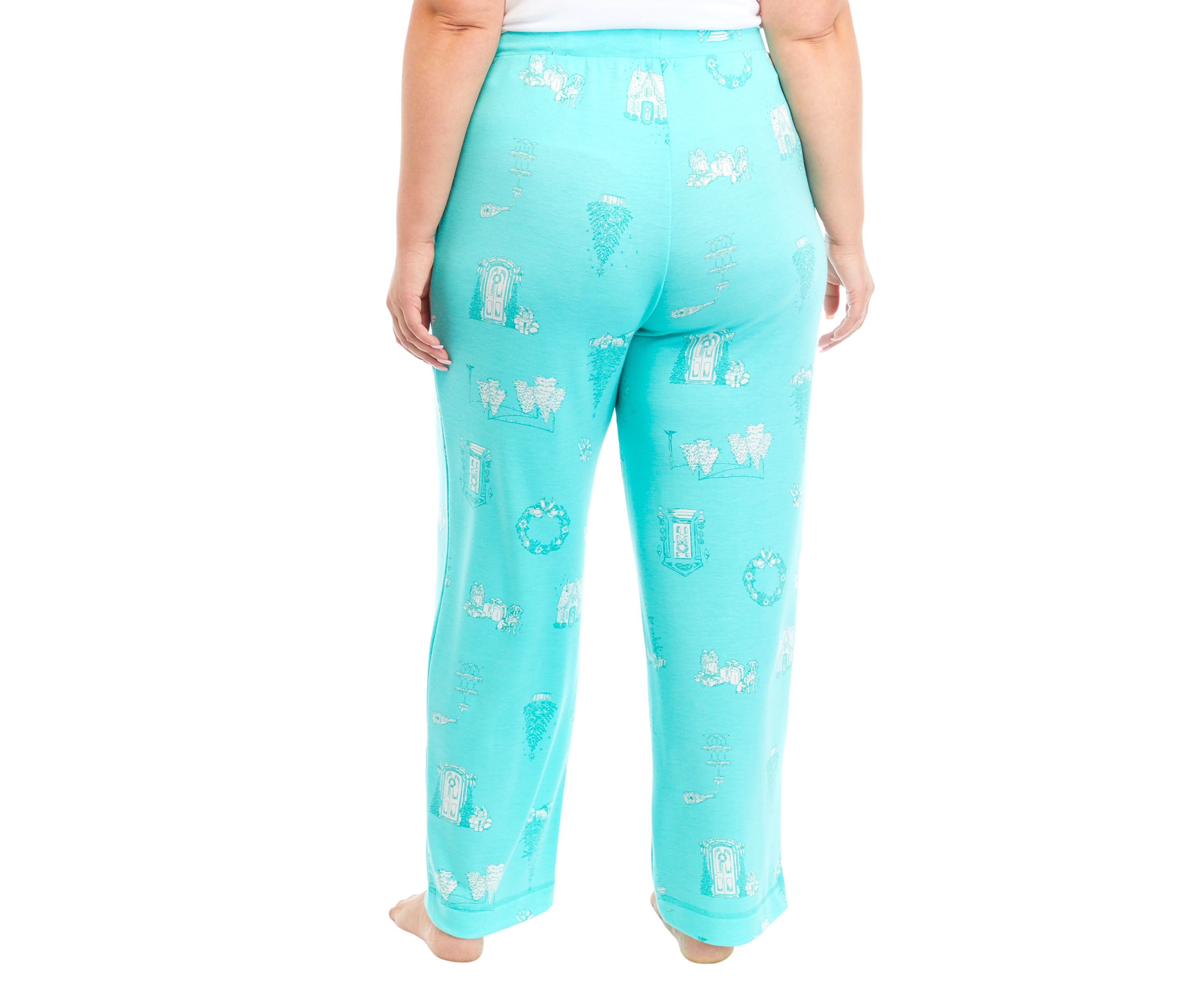 Plus Size Butterknit Printed Sleep Pants