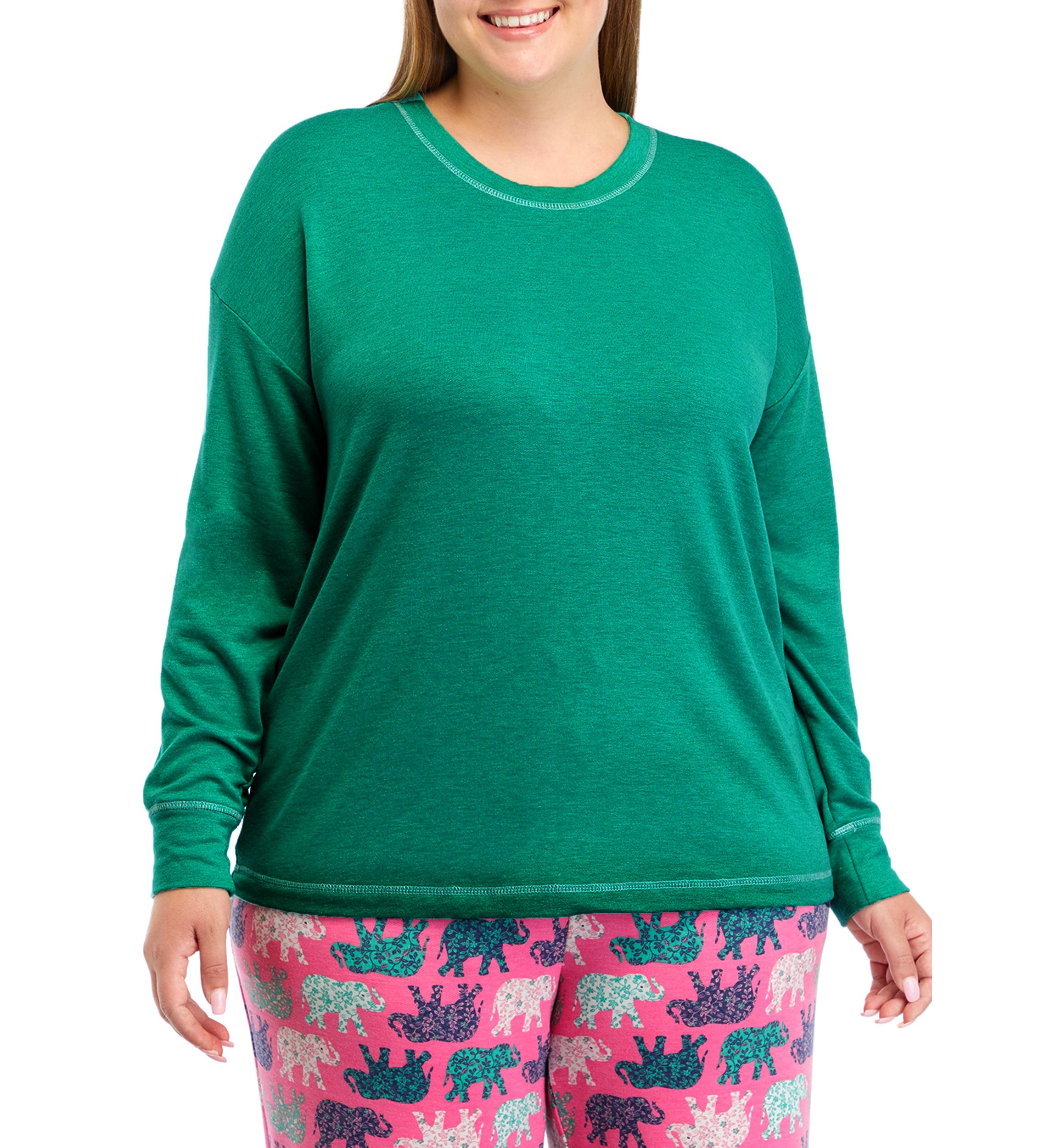 Plus Size Drop Shoulder Sleep Shirt 