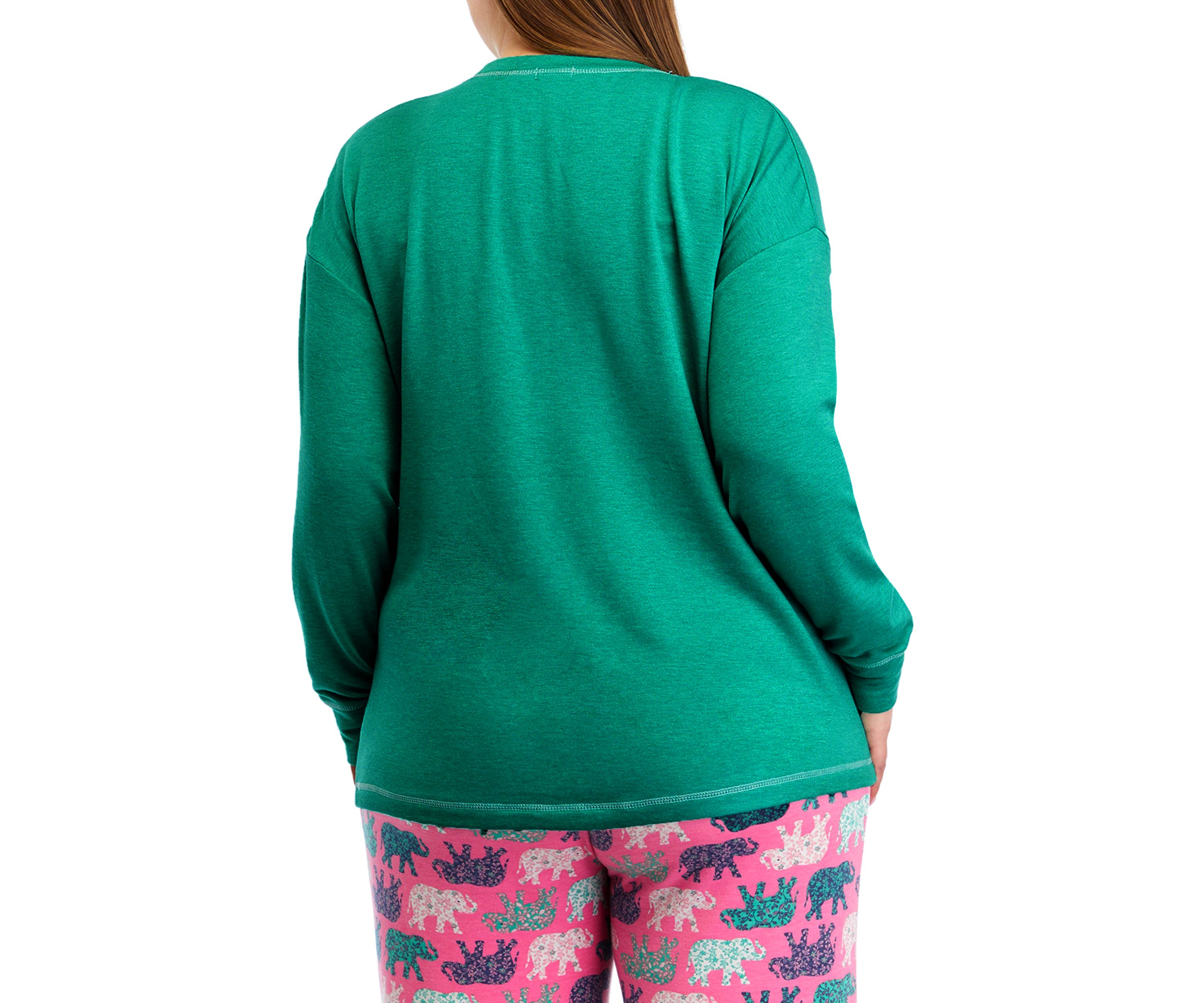 Plus Size Drop Shoulder Sleep Shirt 