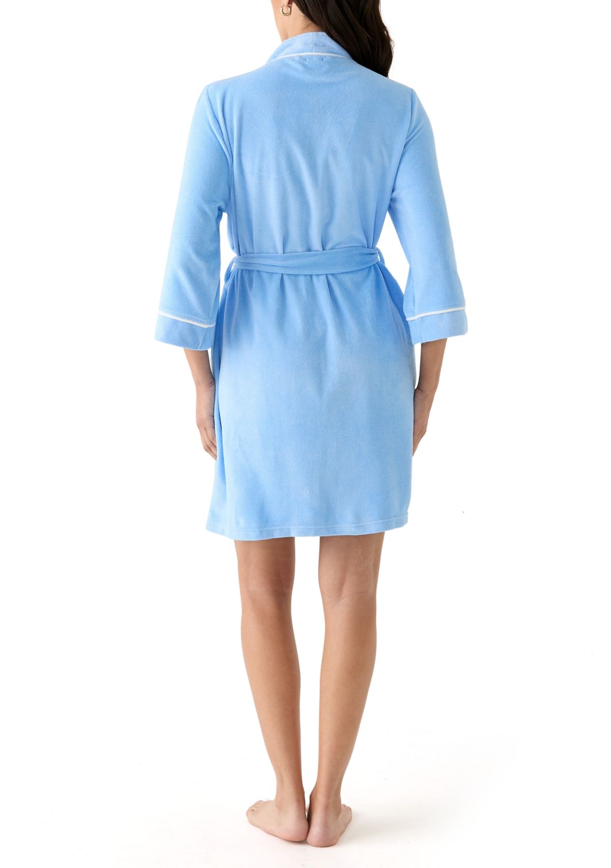 Honeycomb Knit Wrap Robe