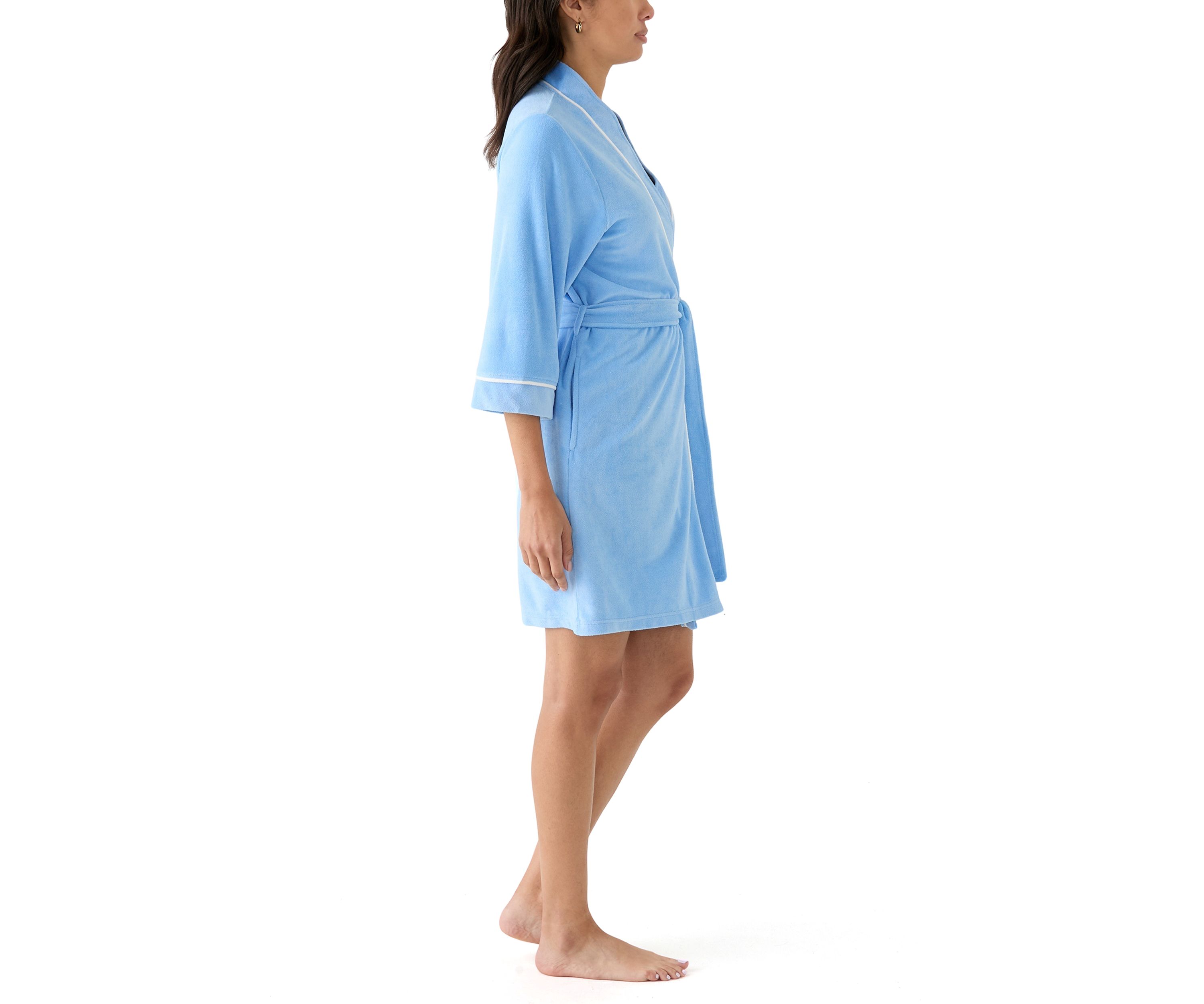 Honeycomb Knit Wrap Robe