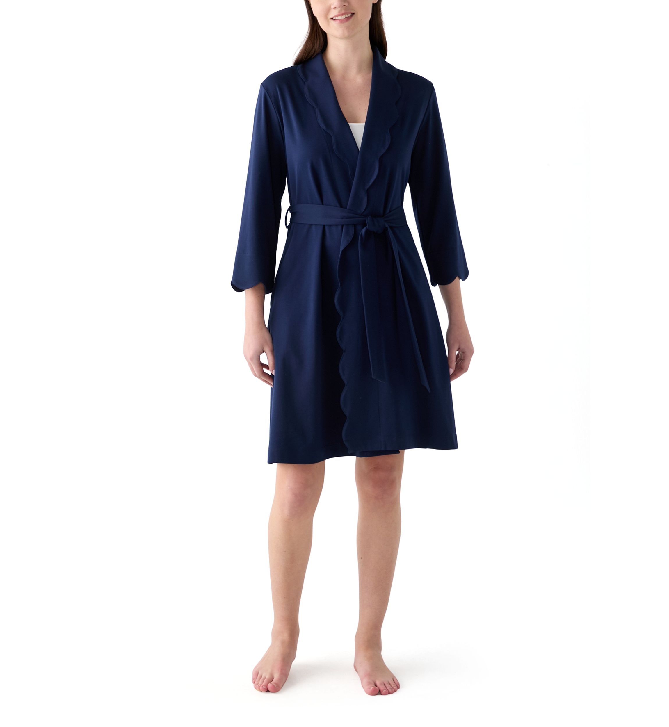 Scallop Knit Robe