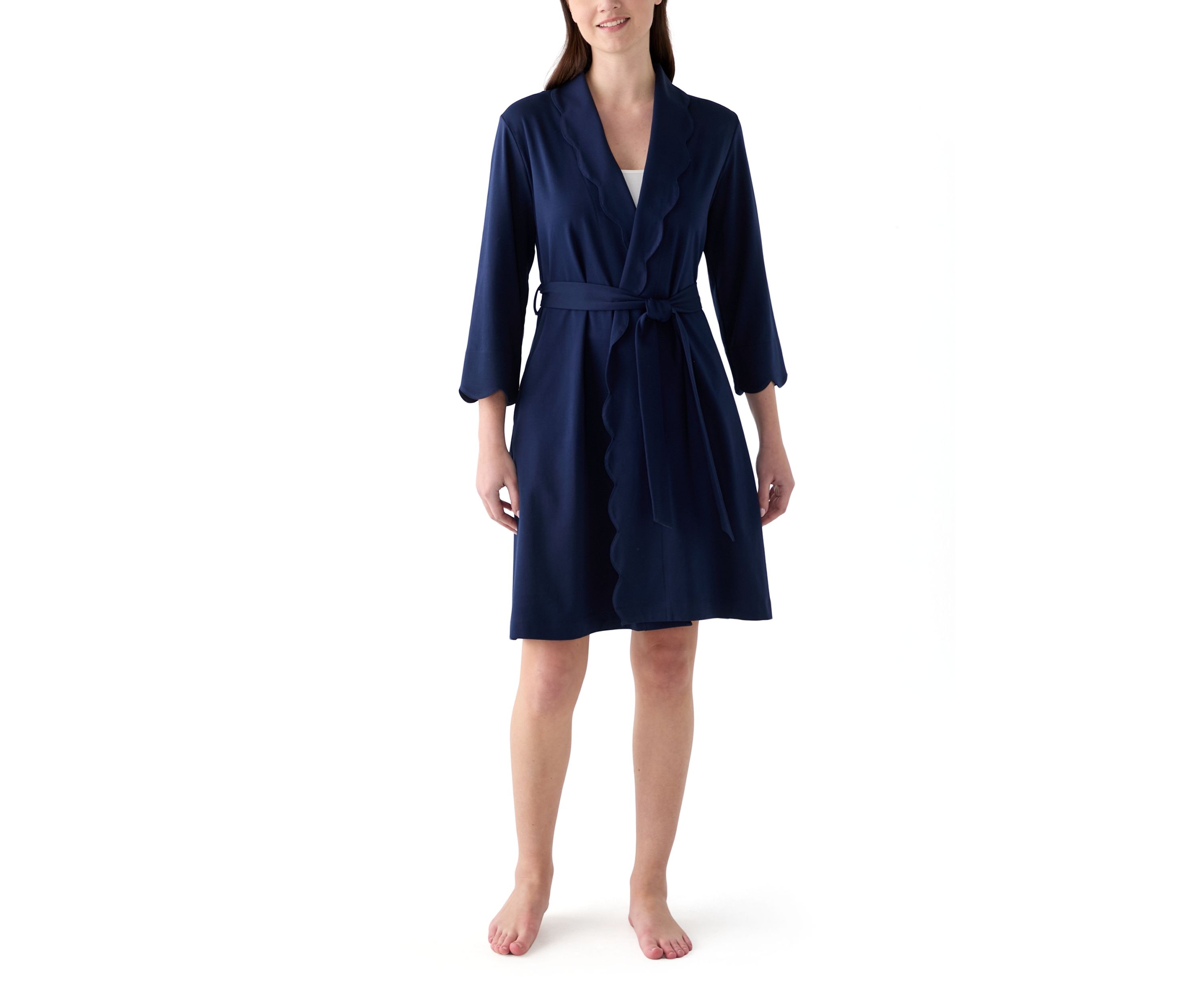 Scallop Knit Robe