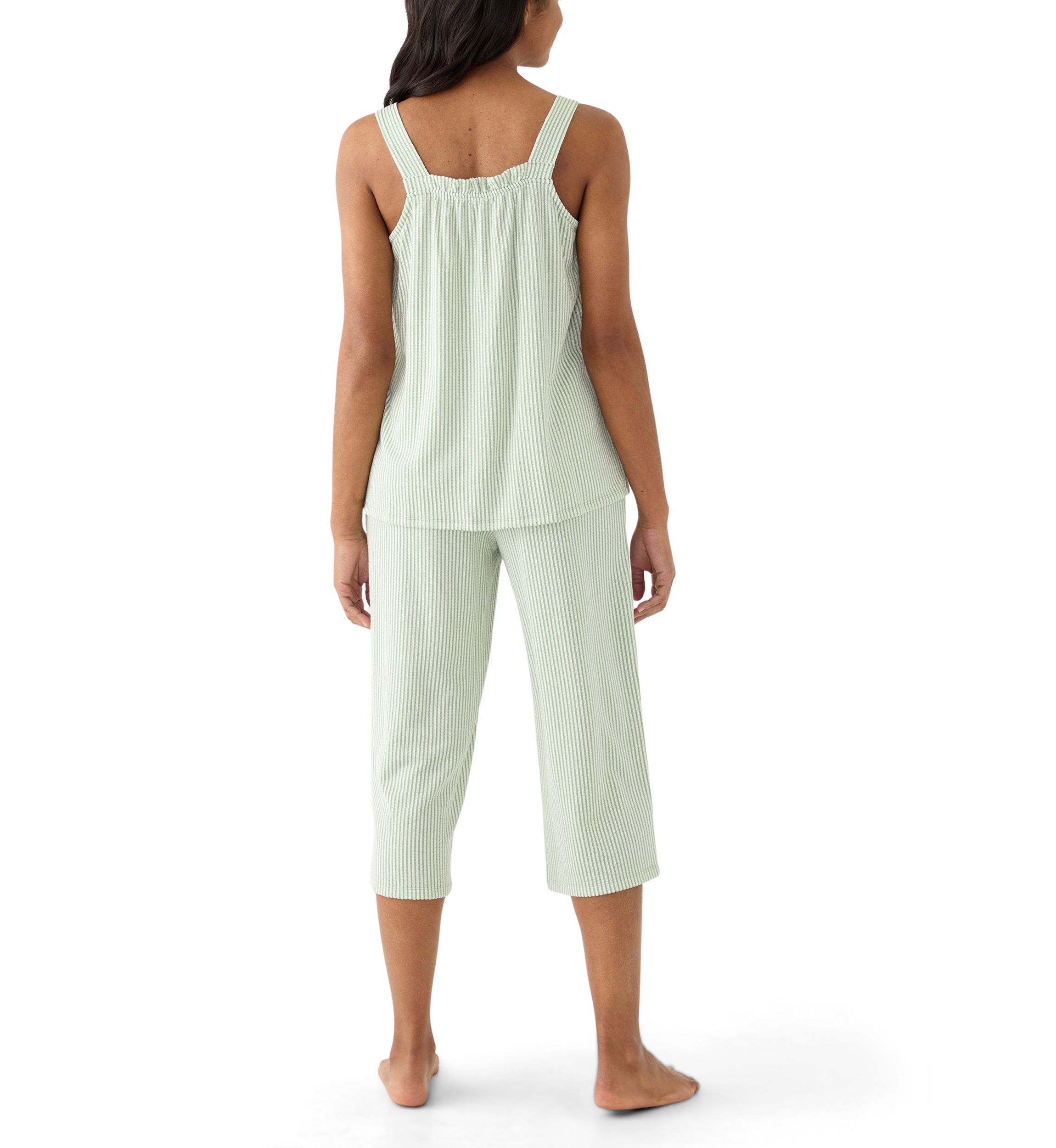 Womens Tank Top and Wide Leg Pants Pajama Set