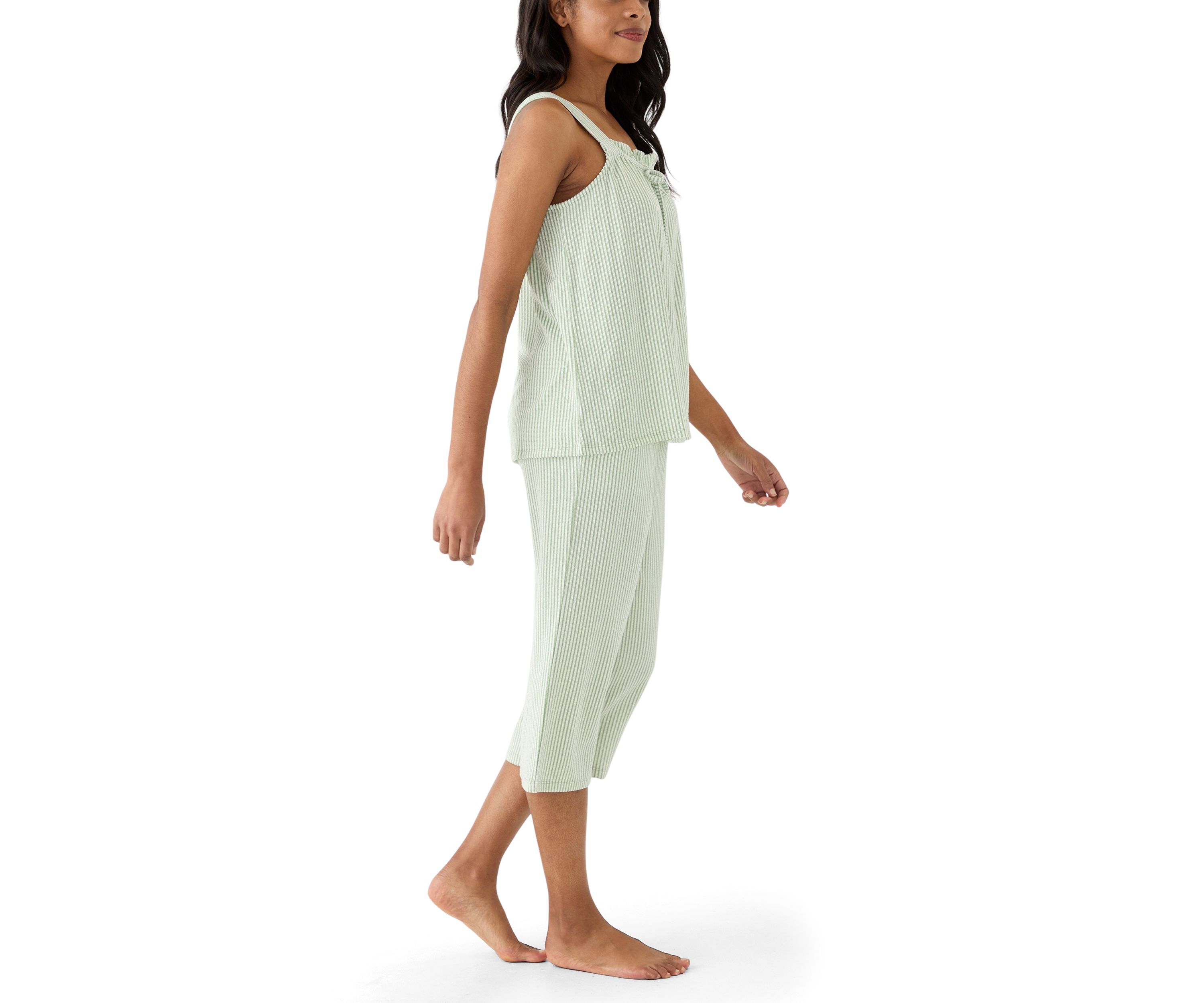 Womens Tank Top and Wide Leg Pants Pajama Set