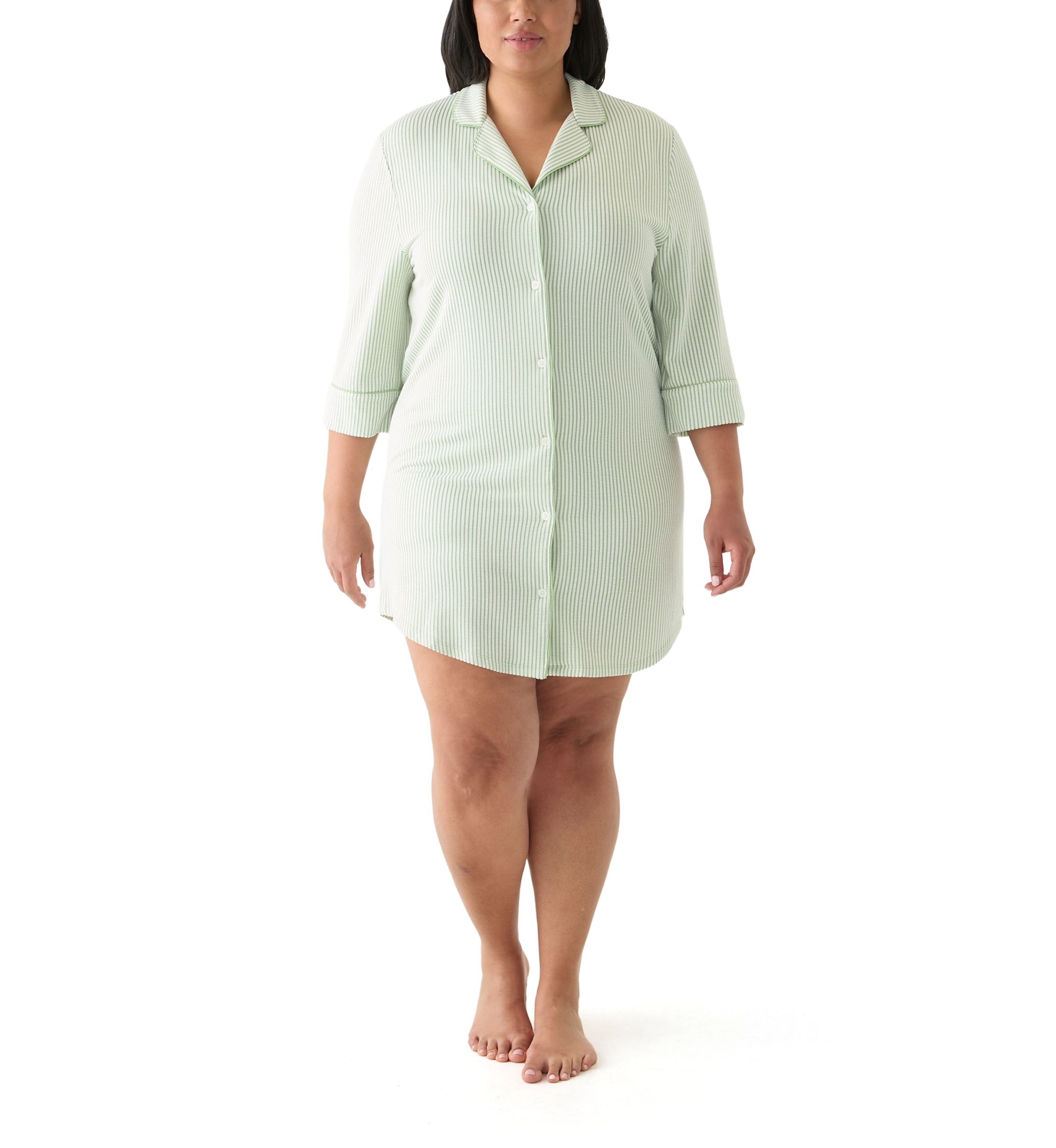 Plus Size Knit Sleep Shirt 