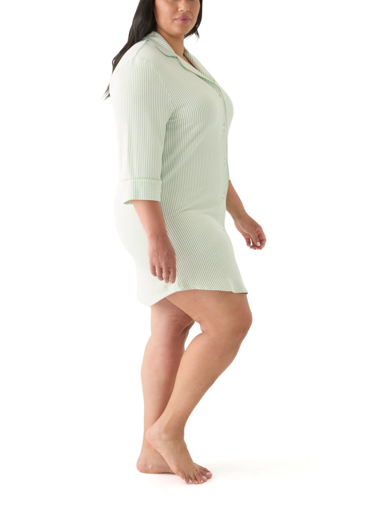 Plus Size Knit Sleep Shirt 