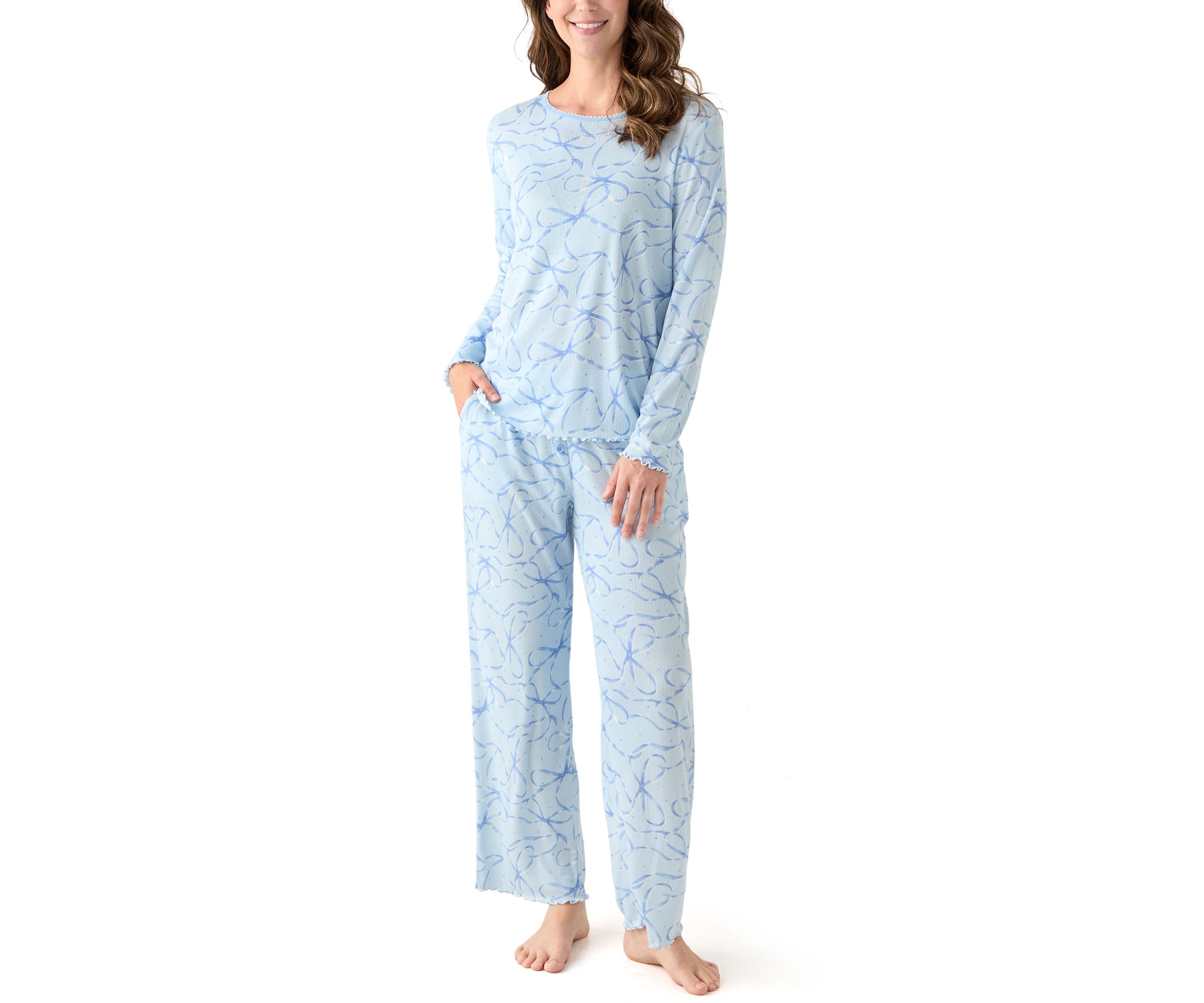 Womens Pointelle Pajama Set