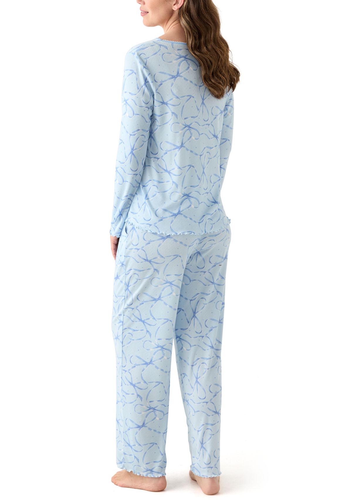 Womens Pointelle Pajama Set