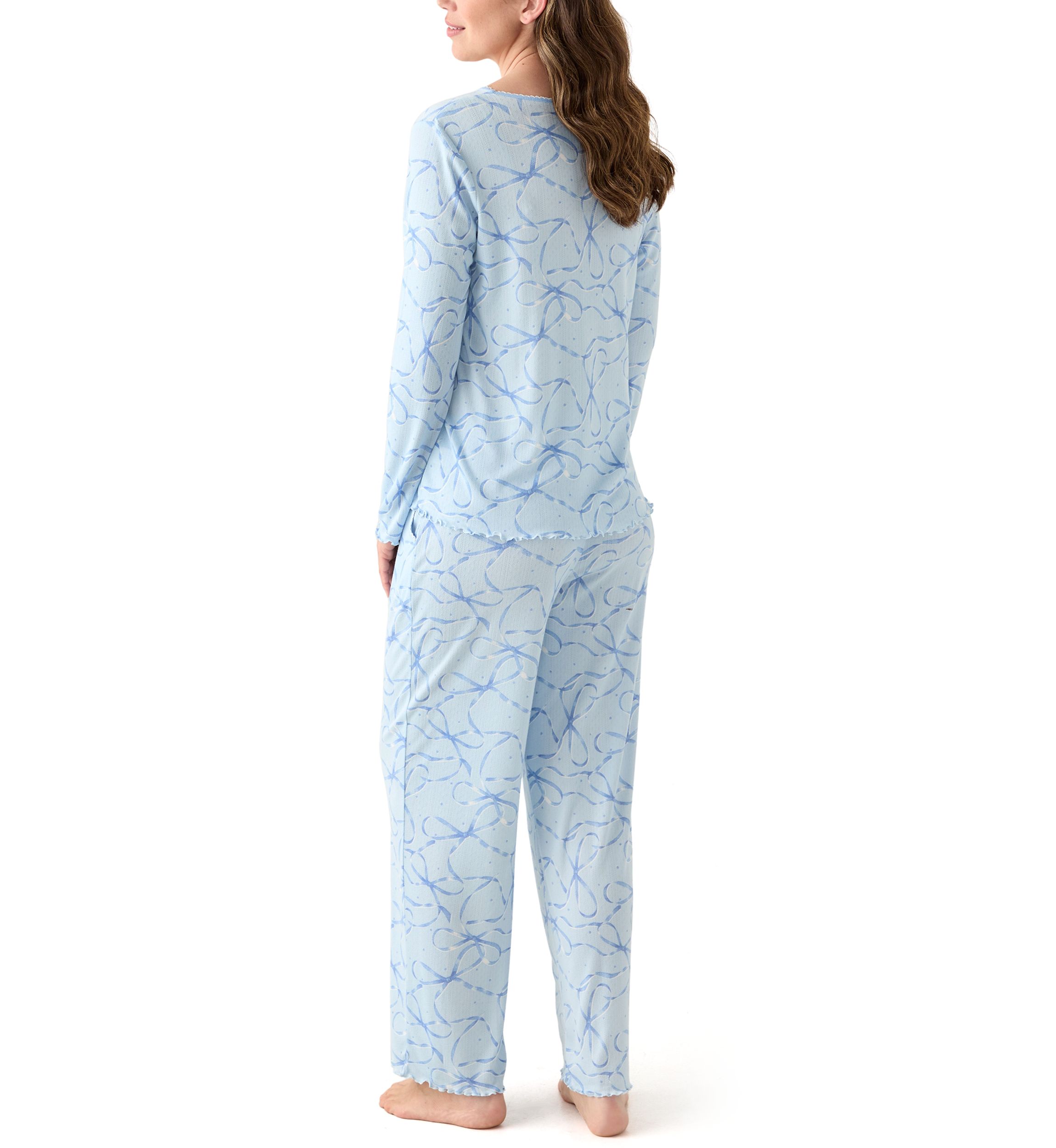 Womens Pointelle Pajama Set