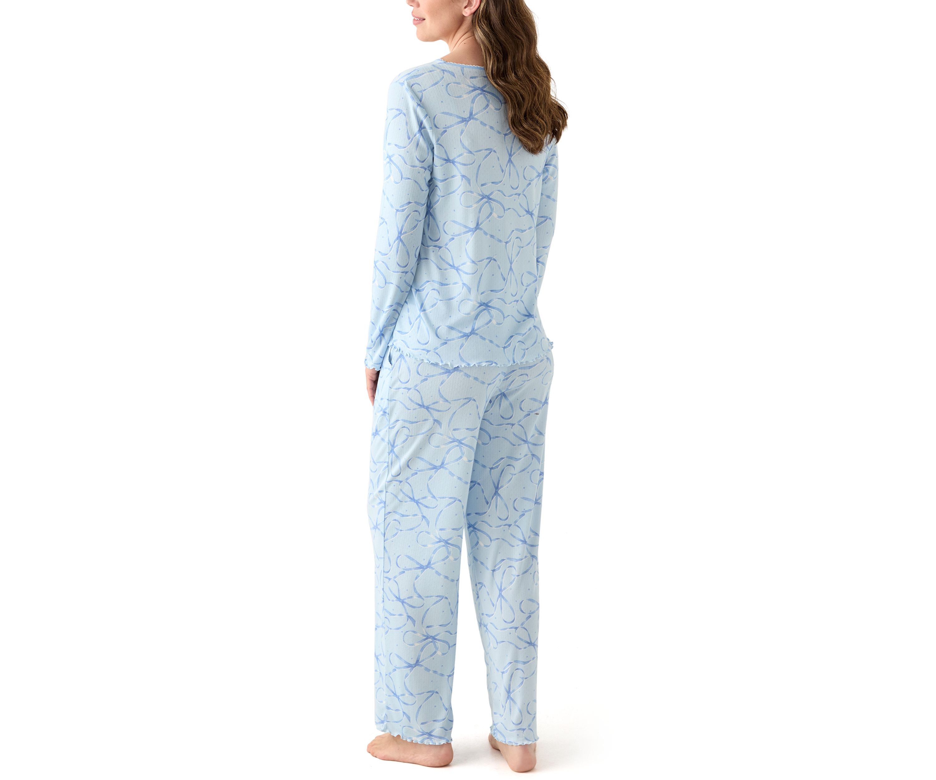 Womens Pointelle Pajama Set