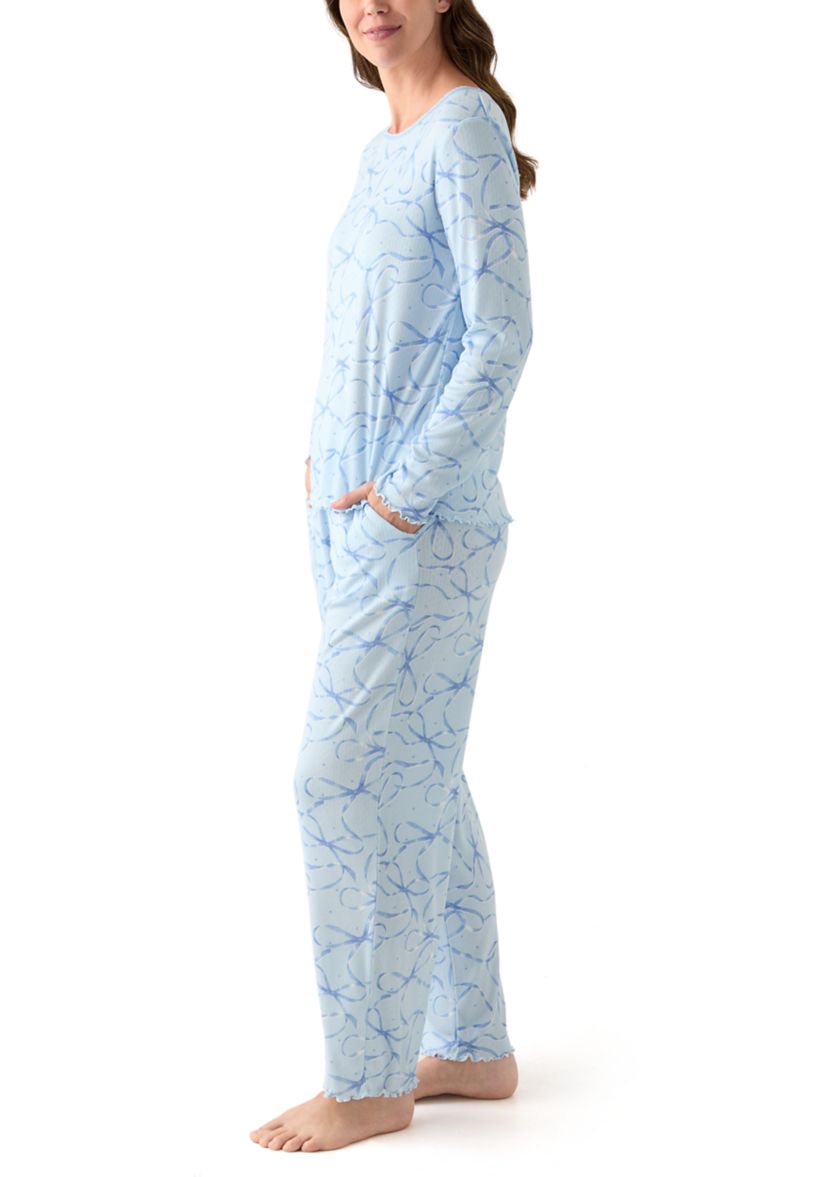 Womens Pointelle Pajama Set
