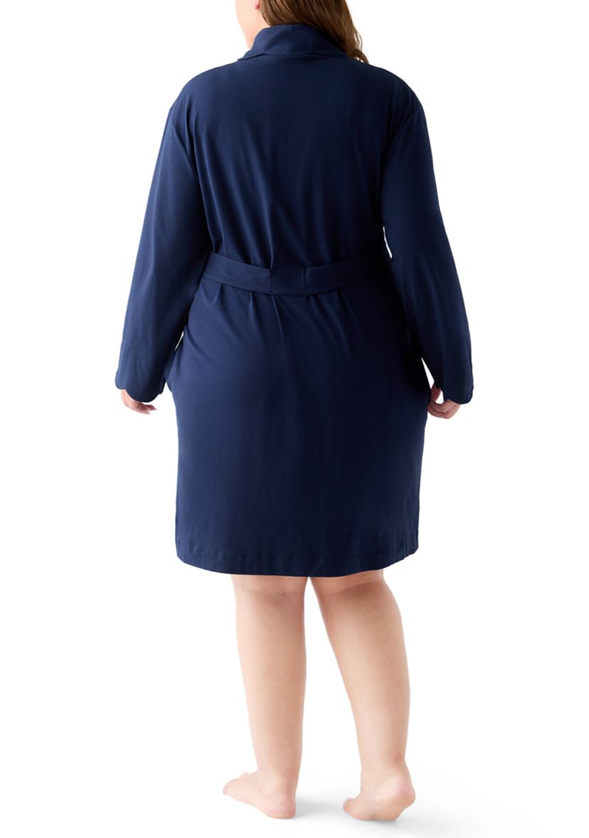 Plus Size Scalloped Robe