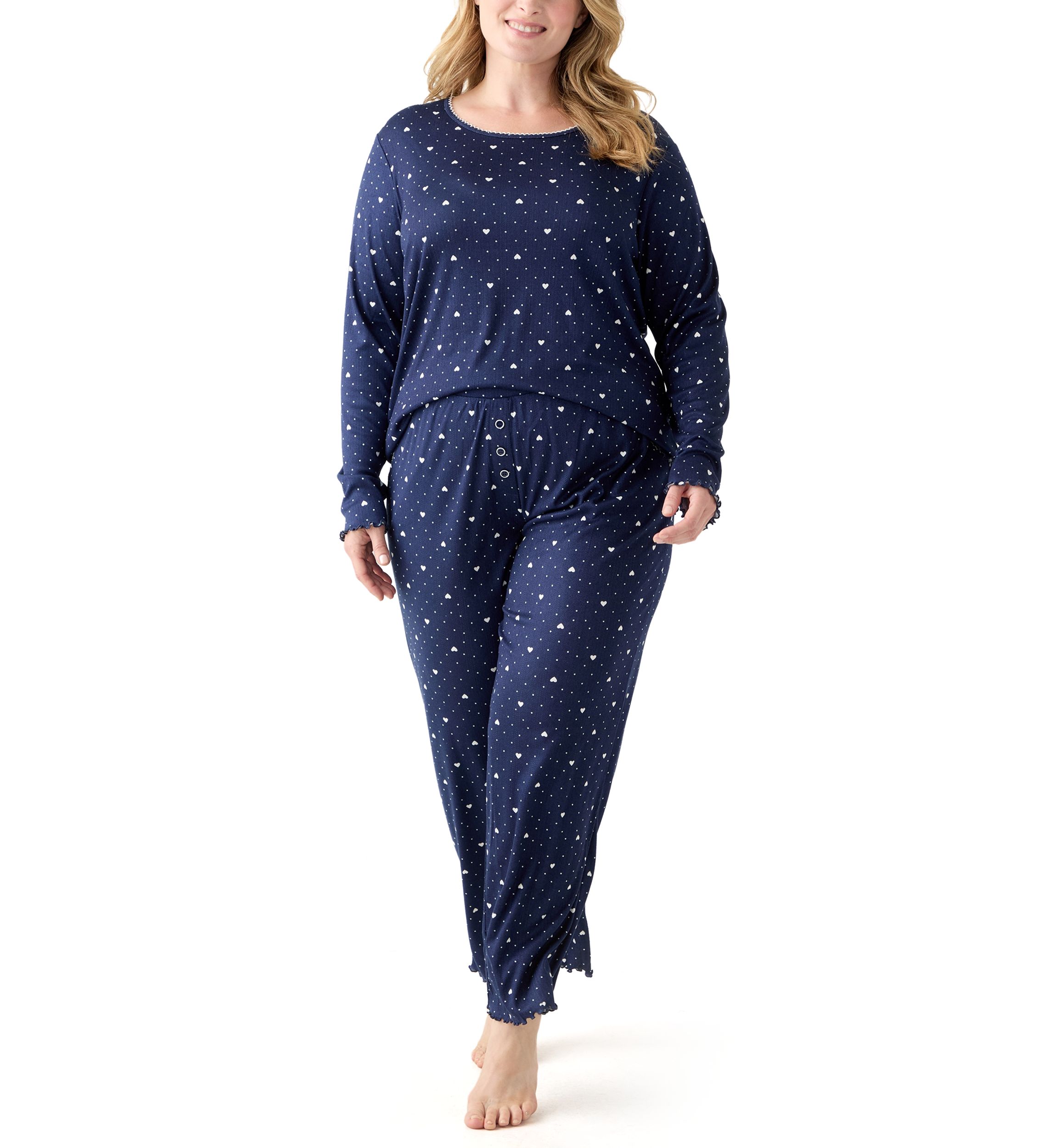 Womens Pointelle Pajama Set