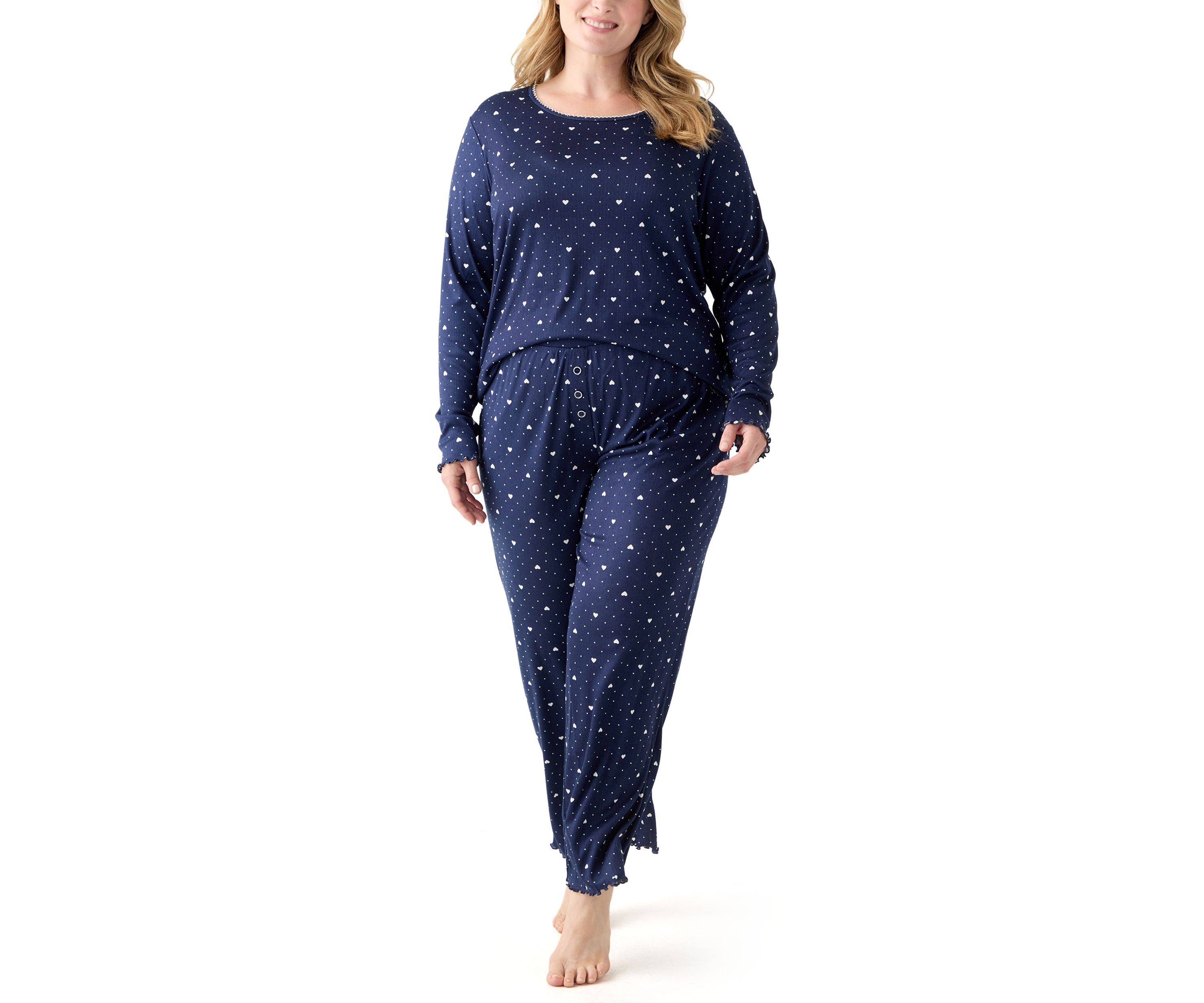 Womens Pointelle Pajama Set