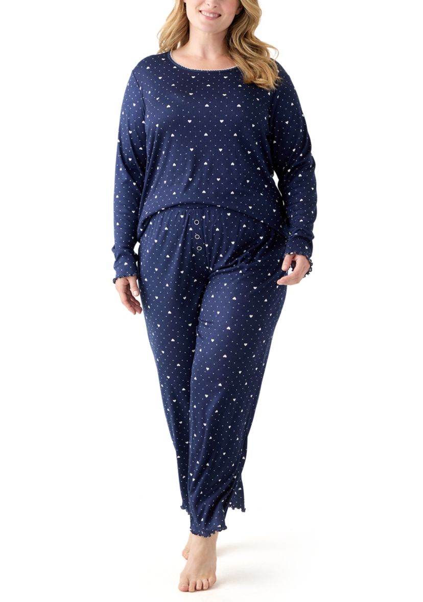 Womens Pointelle Pajama Set