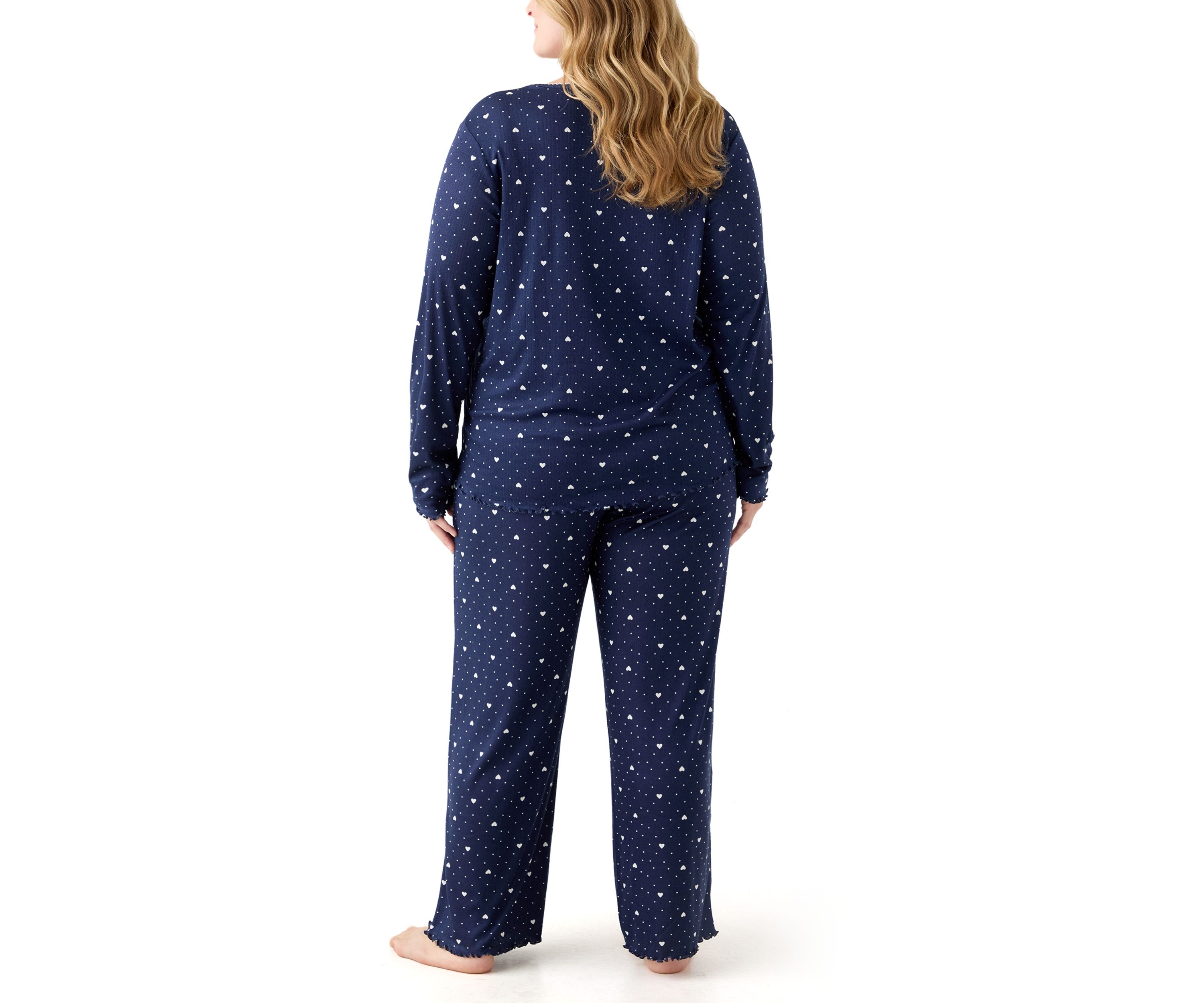 Womens Pointelle Pajama Set