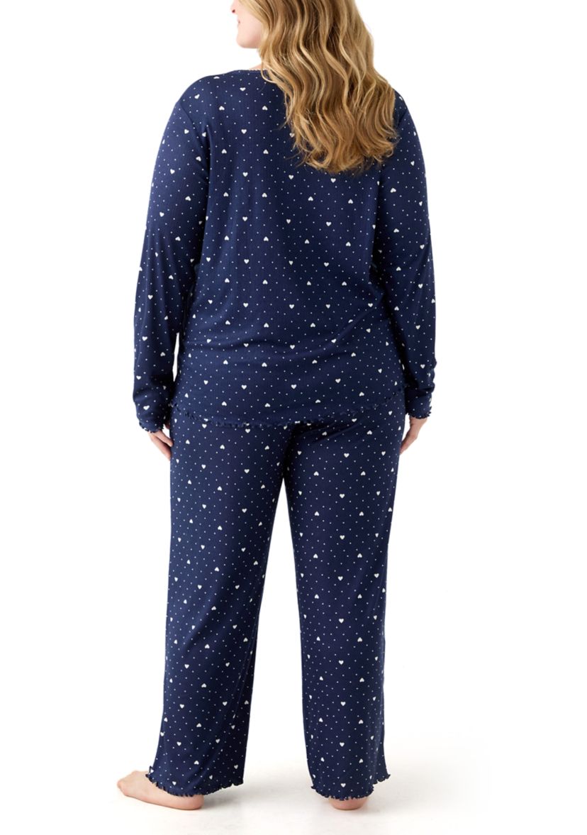 Womens Pointelle Pajama Set