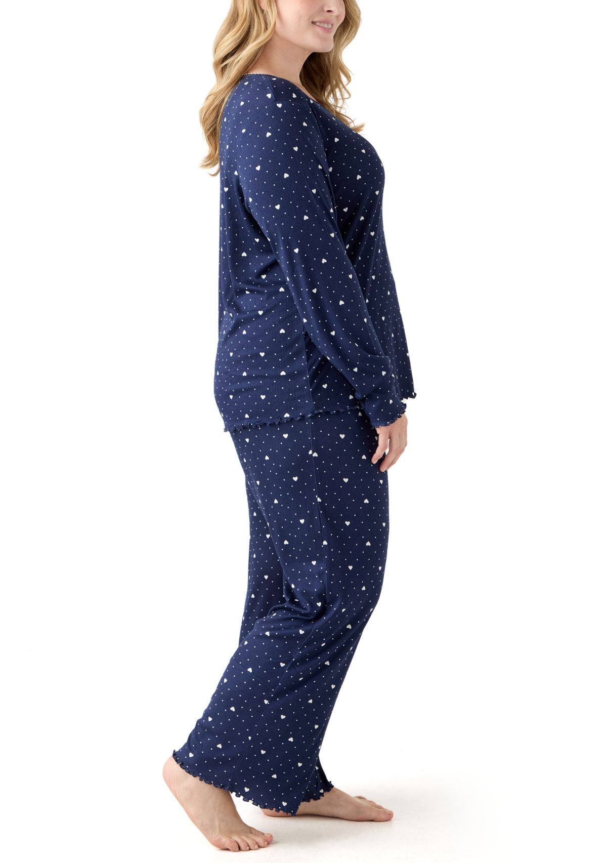 Womens Pointelle Pajama Set