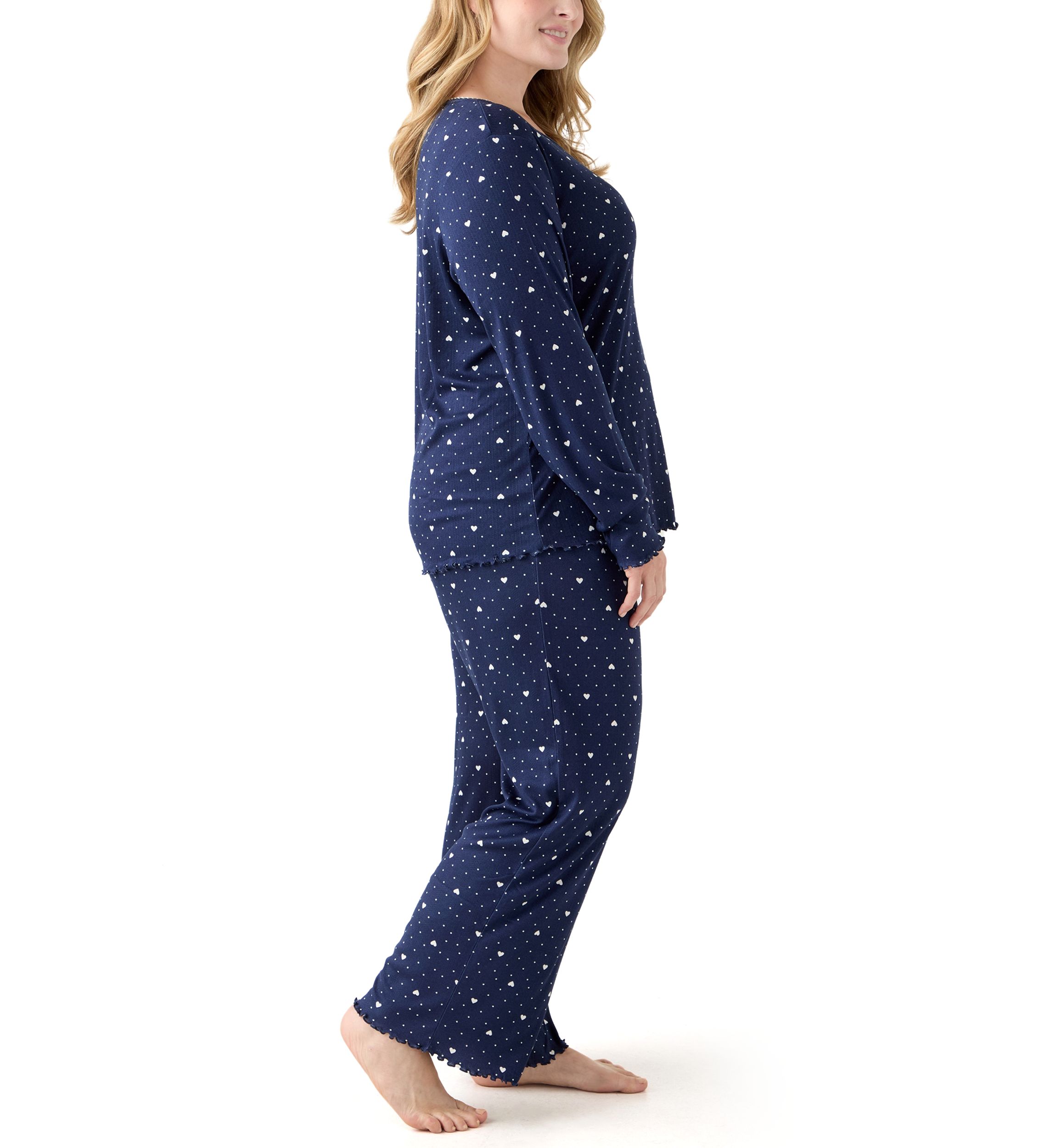 Womens Pointelle Pajama Set
