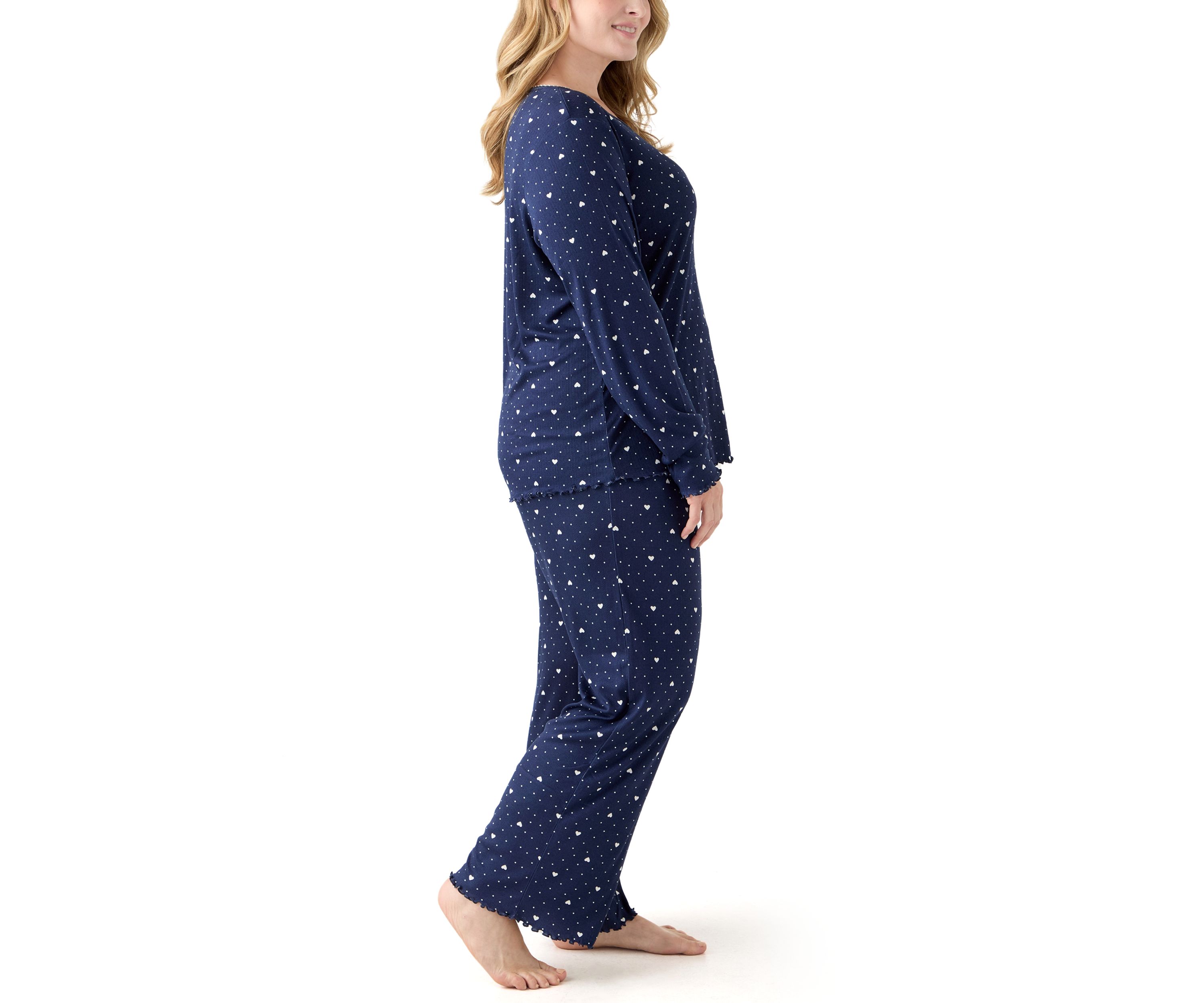 Womens Pointelle Pajama Set