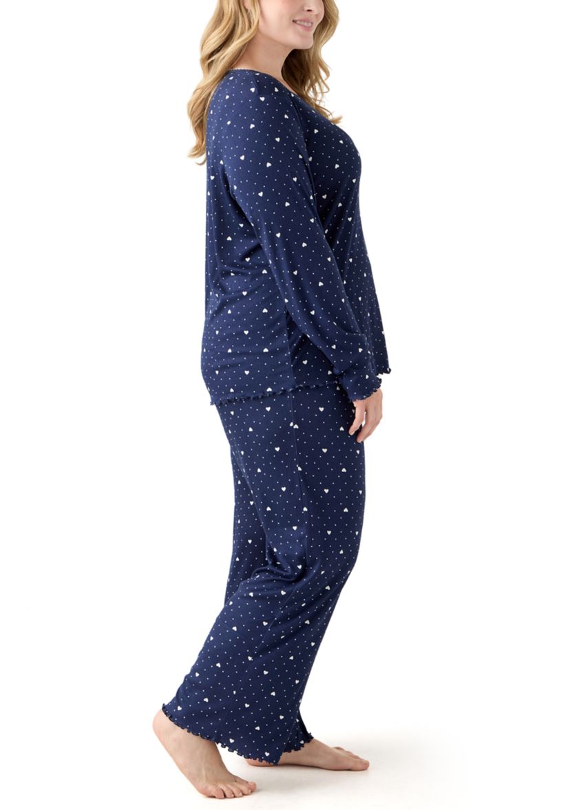 Womens Pointelle Pajama Set