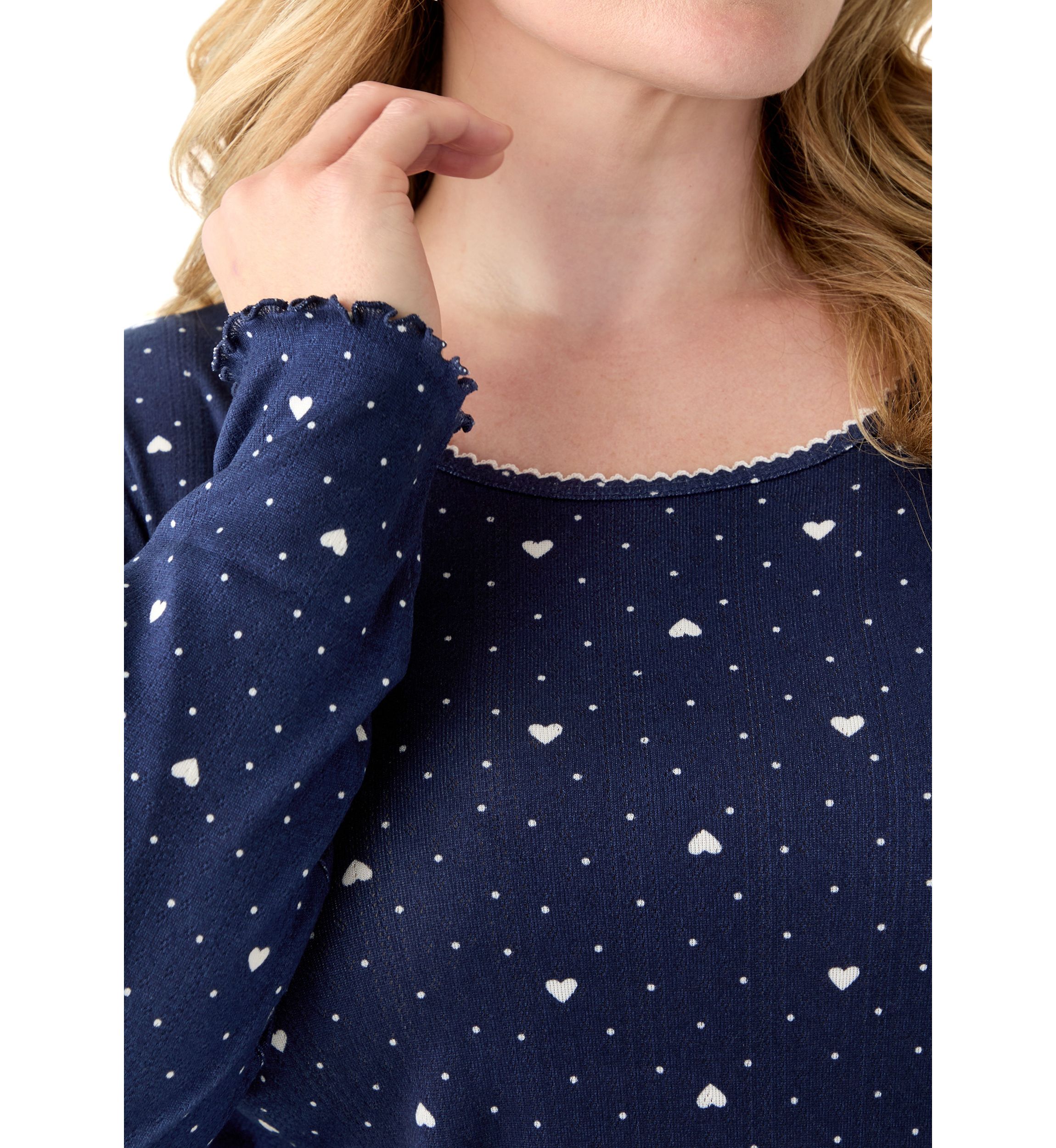 Womens Pointelle Pajama Set