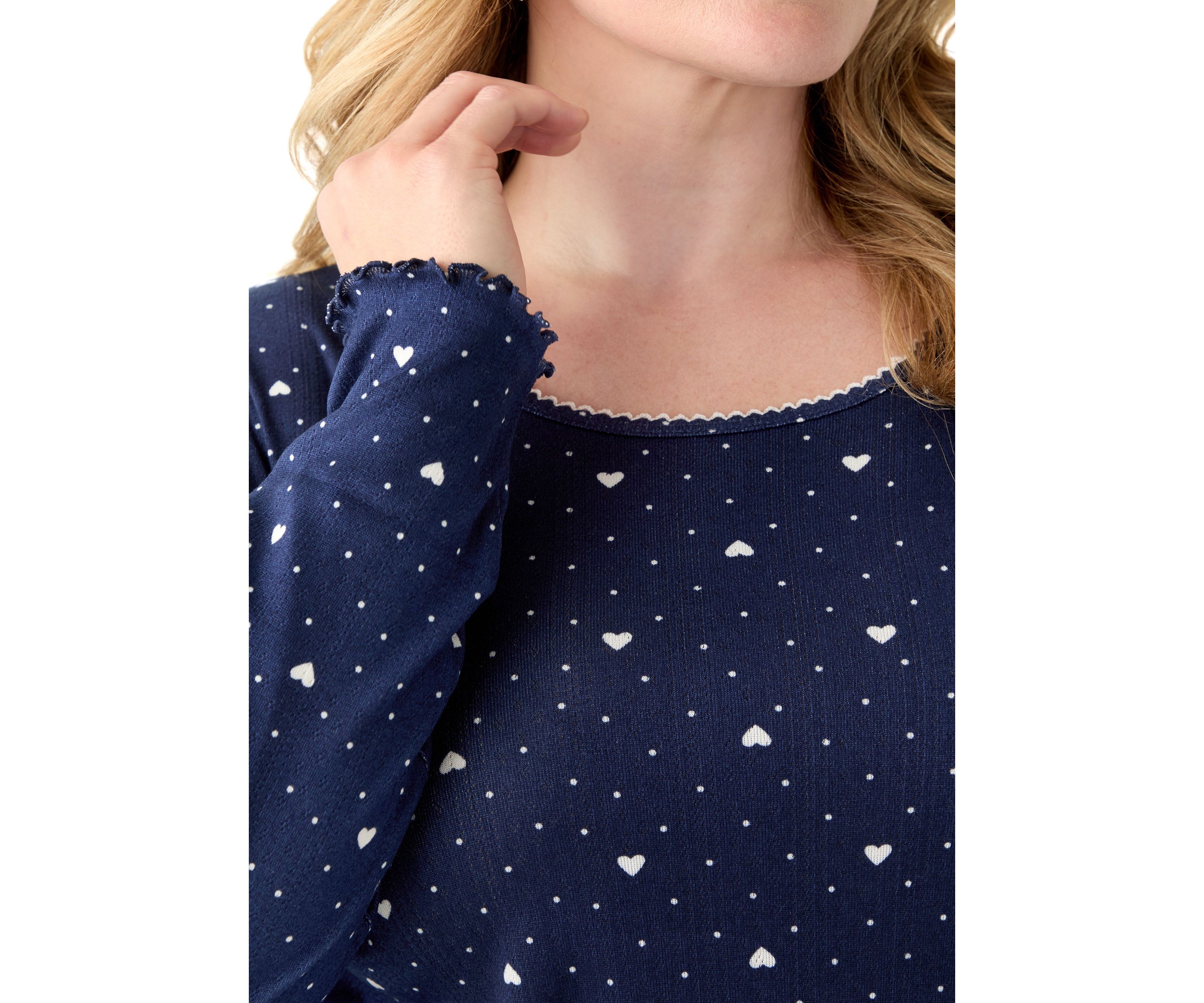 Womens Pointelle Pajama Set