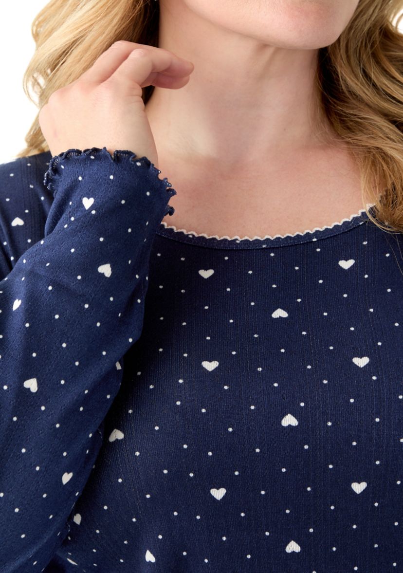 Womens Pointelle Pajama Set